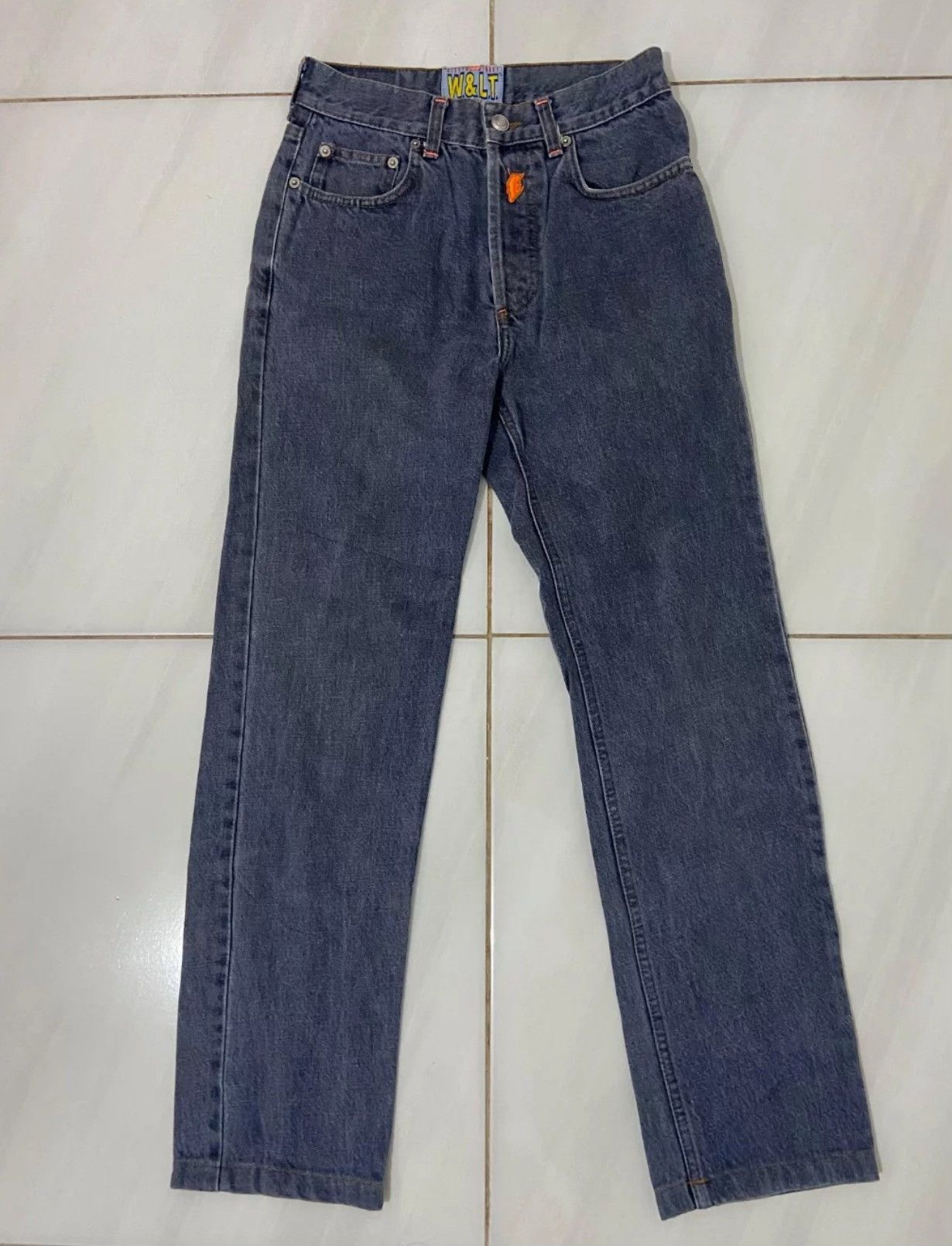Vintage Vintage 1990s W&LT Jeans Pant Size US 30 / EU 46 - 2 Thumbnail
