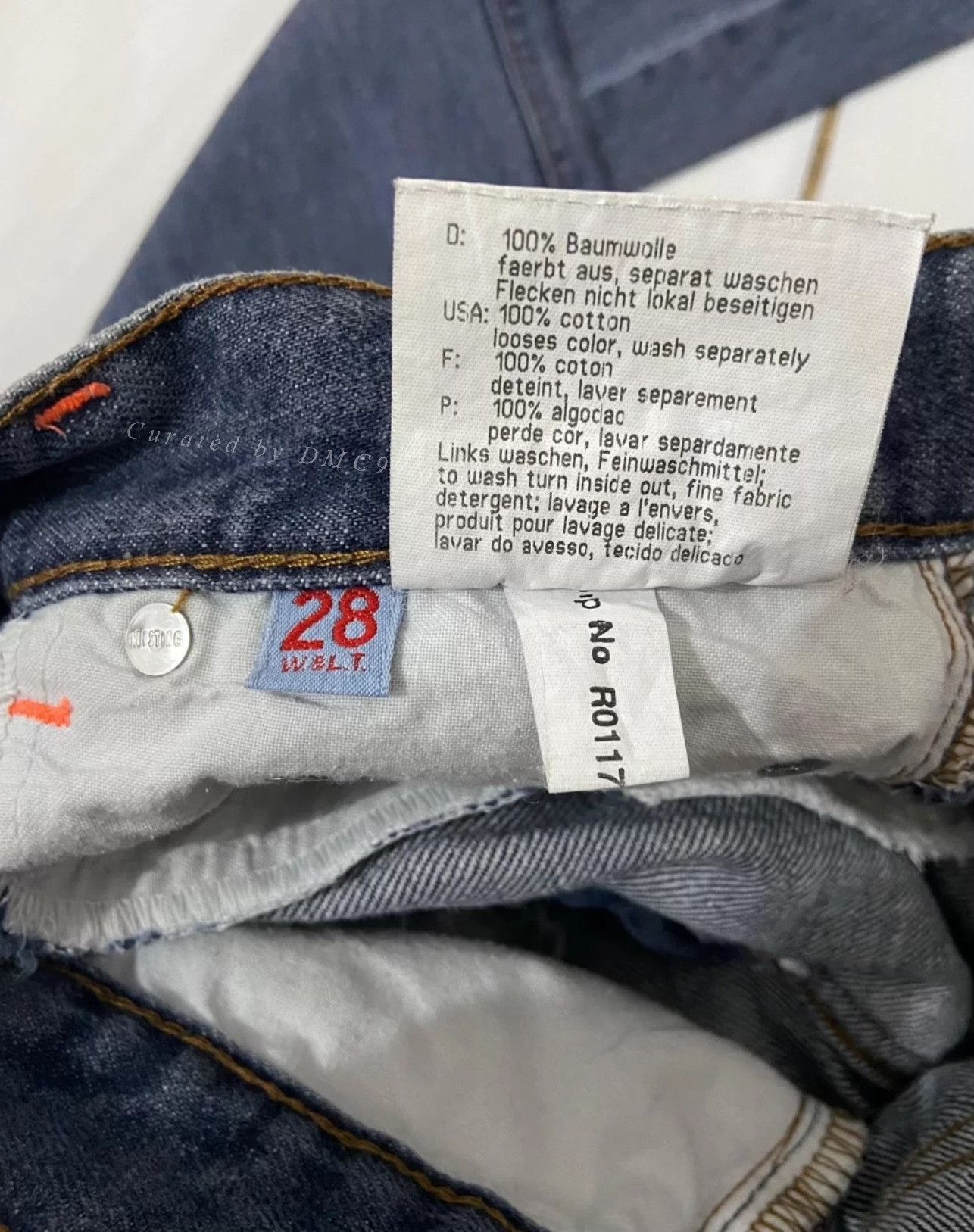 Vintage Vintage 1990s W&LT Jeans Pant Size US 30 / EU 46 - 5 Thumbnail