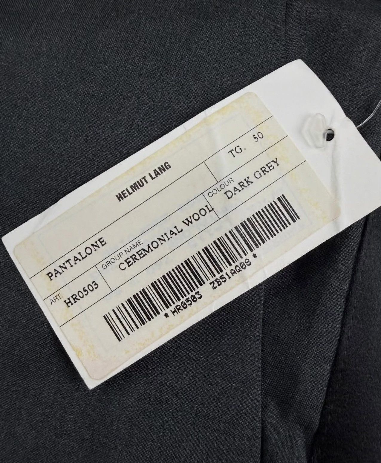 Helmut Lang Archive Helmut Lang Ceremonial Wool Trouser Size US 30 / EU 46 - 6 Thumbnail
