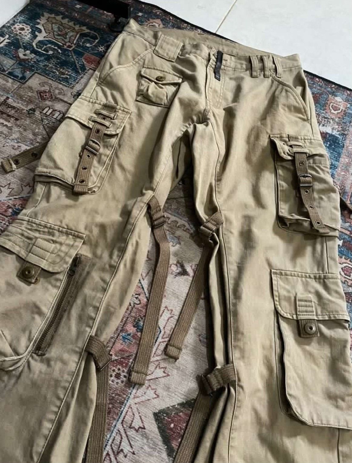 Vintage Vintage PPFM 1990s-2000s Cargo Pants Size US 30 / EU 46 - 4 Thumbnail