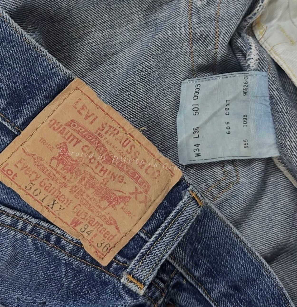 Levi's Levi's Vintage 501xx 1955 BigE Selvedge Denim Size US 30 / EU 46 - 6 Thumbnail