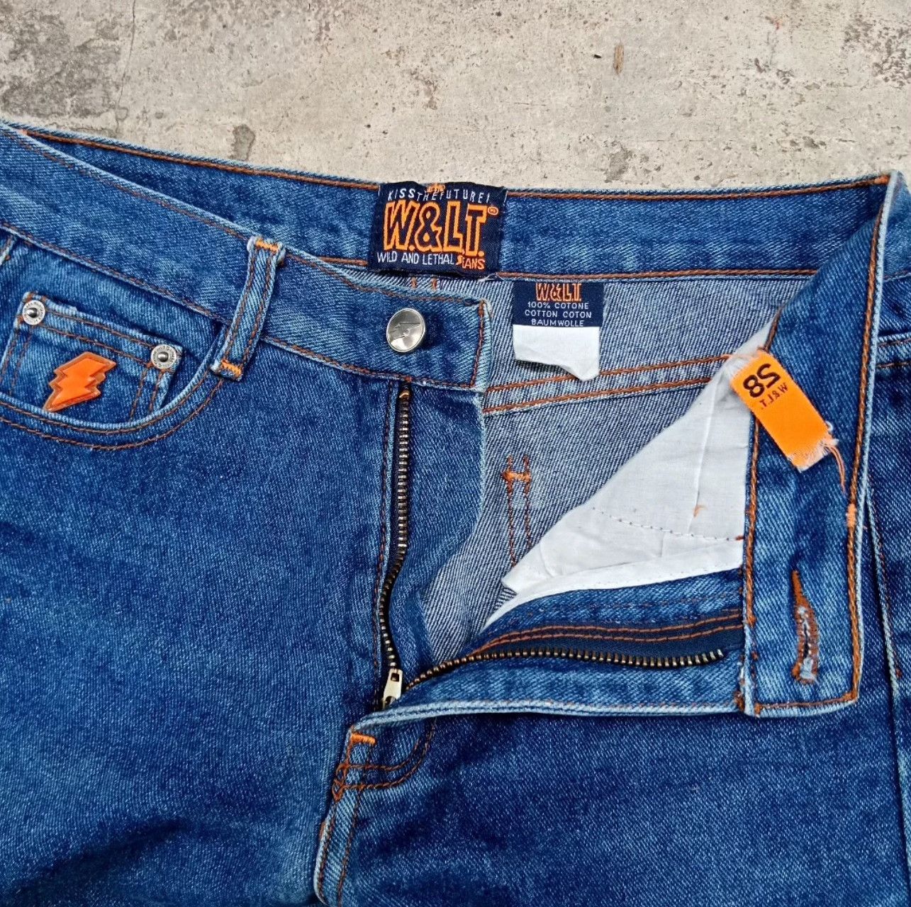 Vintage Vintage Walter 1990s W&LT Jeans Size US 30 / EU 46 - 4 Thumbnail