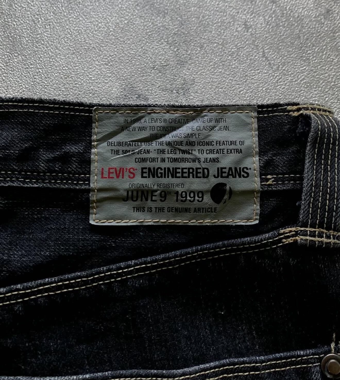 Levi's Vintage 1999 Levis Engineered Jeans Size US 30 / EU 46 - 9 Thumbnail