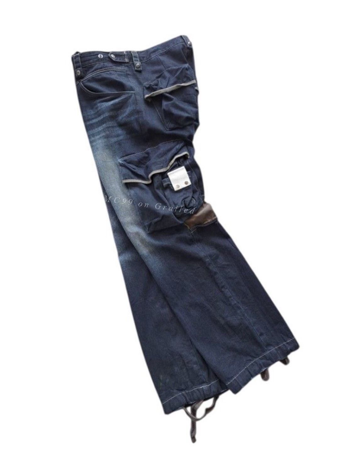 Vintage Vintage PPFM Yellow Riot Denim Pants Size US 30 / EU 46 - 3 Thumbnail