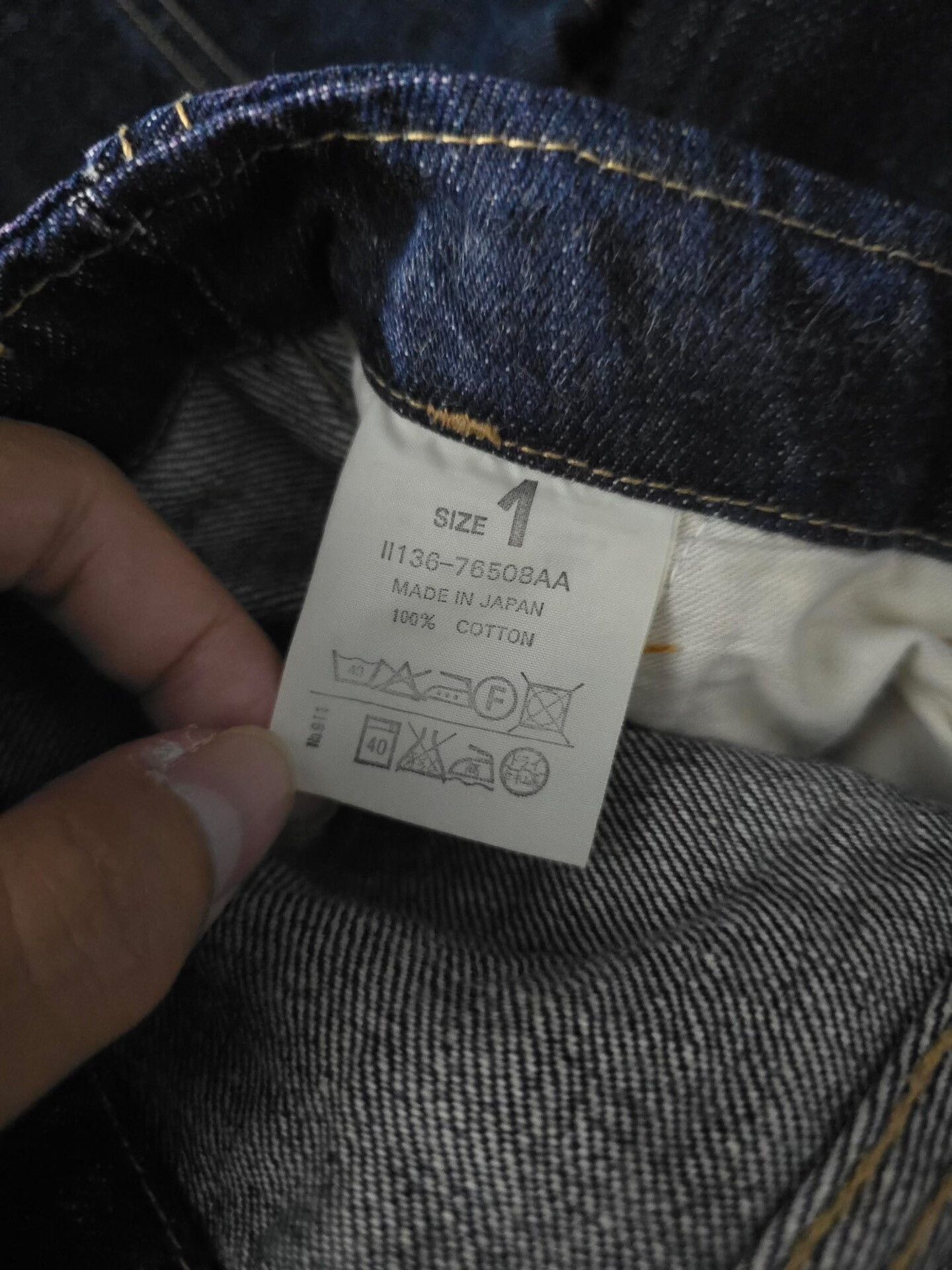 Vintage 1990s Beauty:Beast Raw Denim Trouser Size US 30 / EU 46 - 7 Thumbnail
