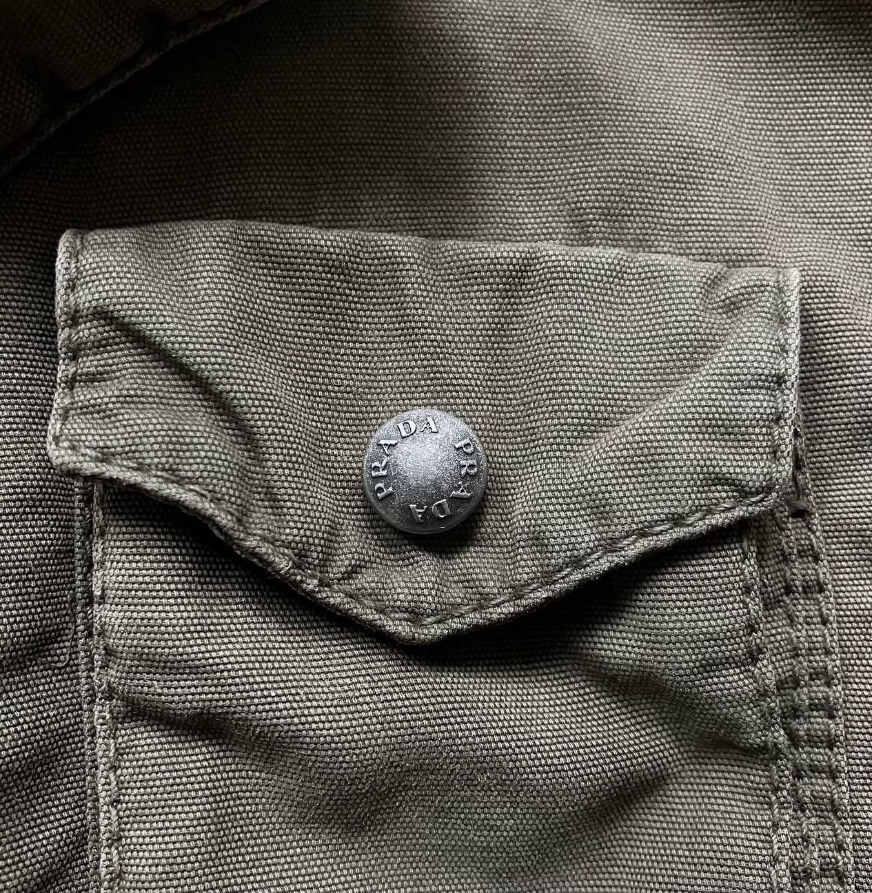 Vintage Vintage Prada 2000s Military Blazer Jacket Size M / US 6-8 / IT 42-44 - 3 Thumbnail