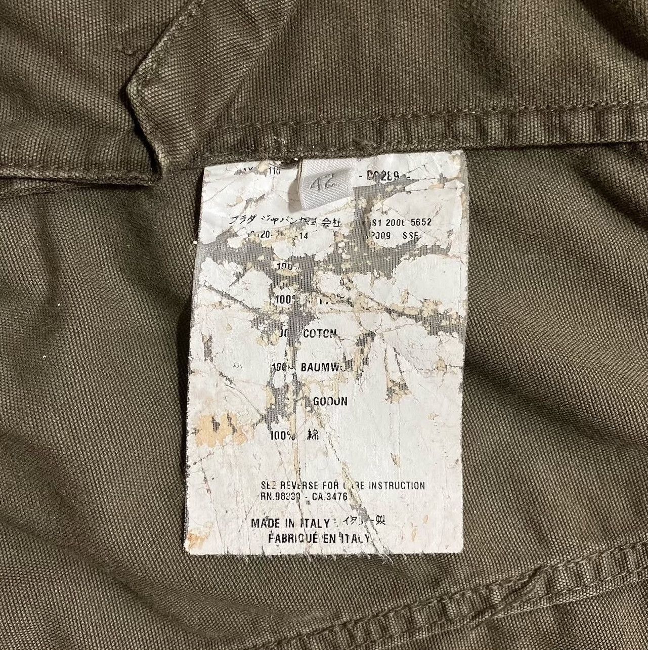 Vintage Vintage Prada 2000s Military Blazer Jacket Size M / US 6-8 / IT 42-44 - 4 Thumbnail