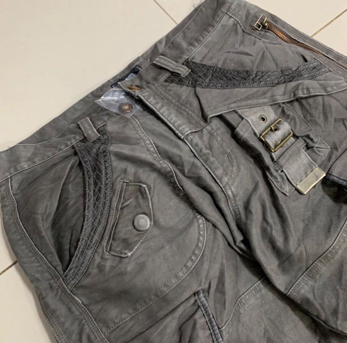 Vintage Vintage TÊTE HOMME 2000s Cargo Pants Size US 30 / EU 46 - 4 Thumbnail