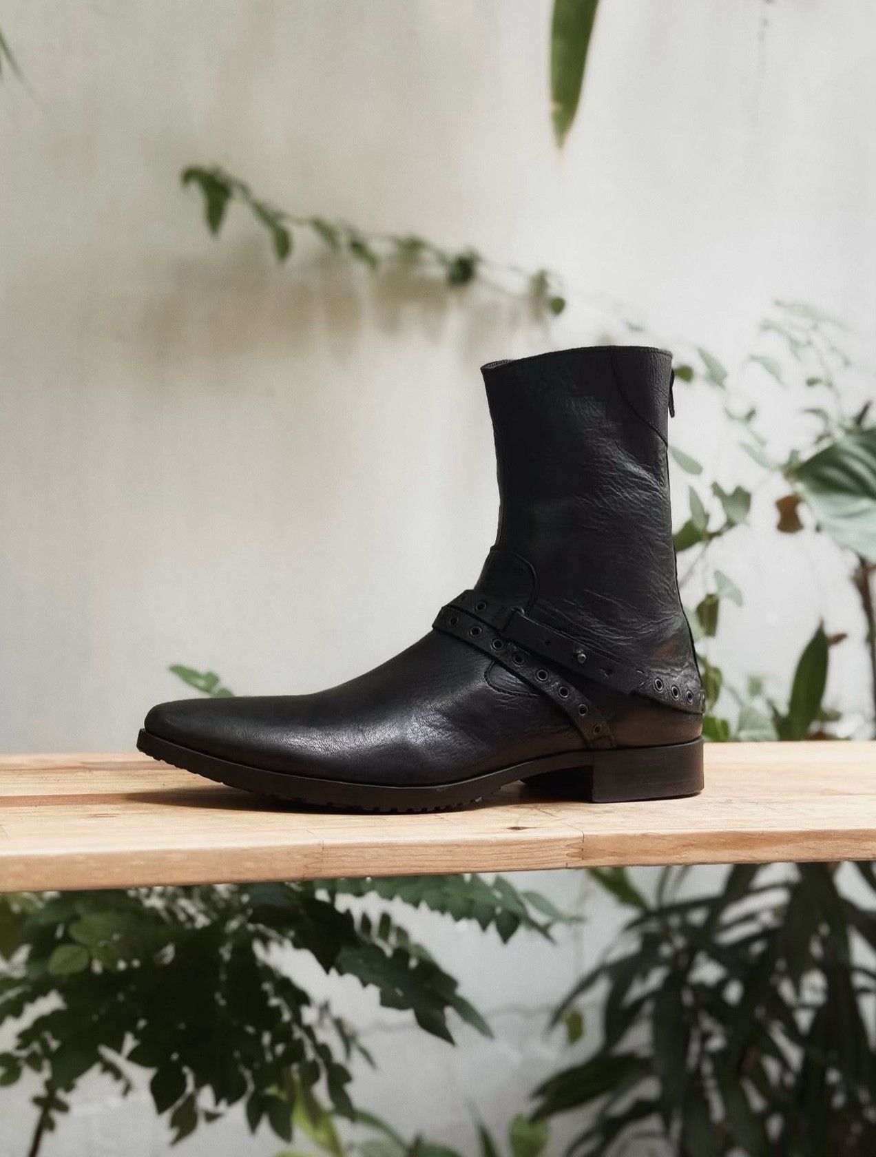 Vintage Vintage Barracuda 2000s Black Leather Boots Size US 8 / EU 41 - 3 Thumbnail
