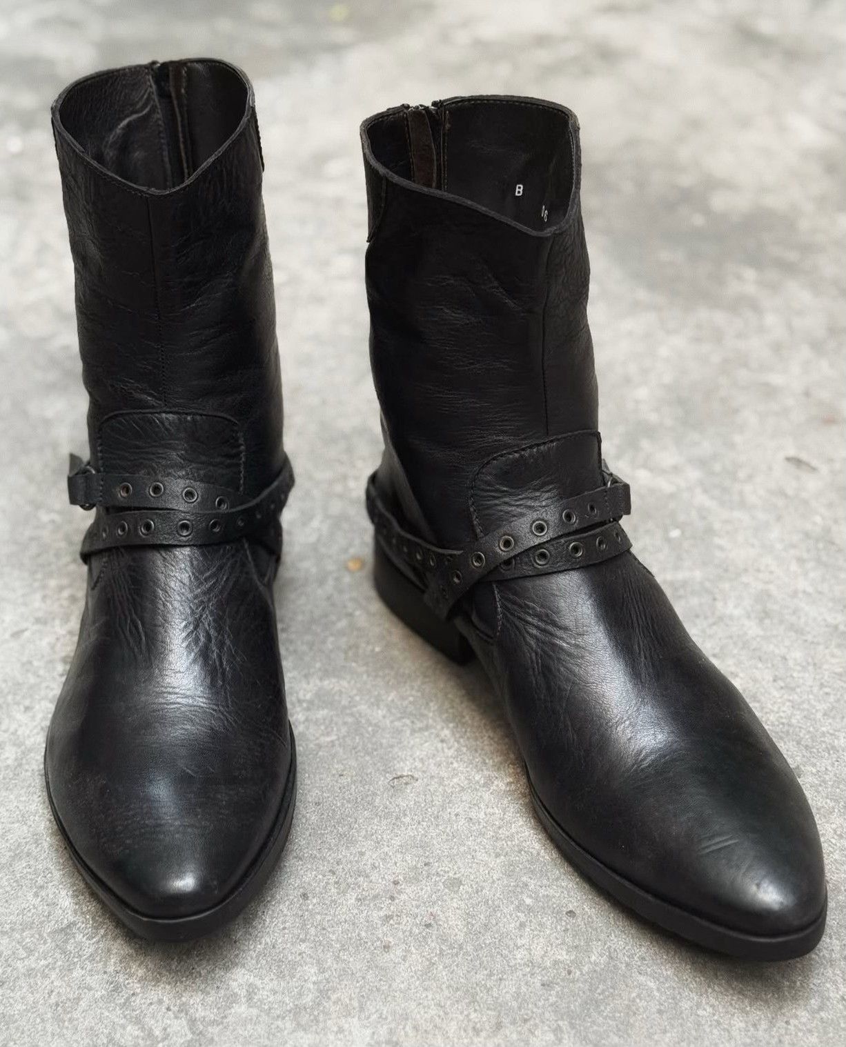 Vintage Vintage Barracuda 2000s Black Leather Boots Size US 8 / EU 41 - 7 Thumbnail