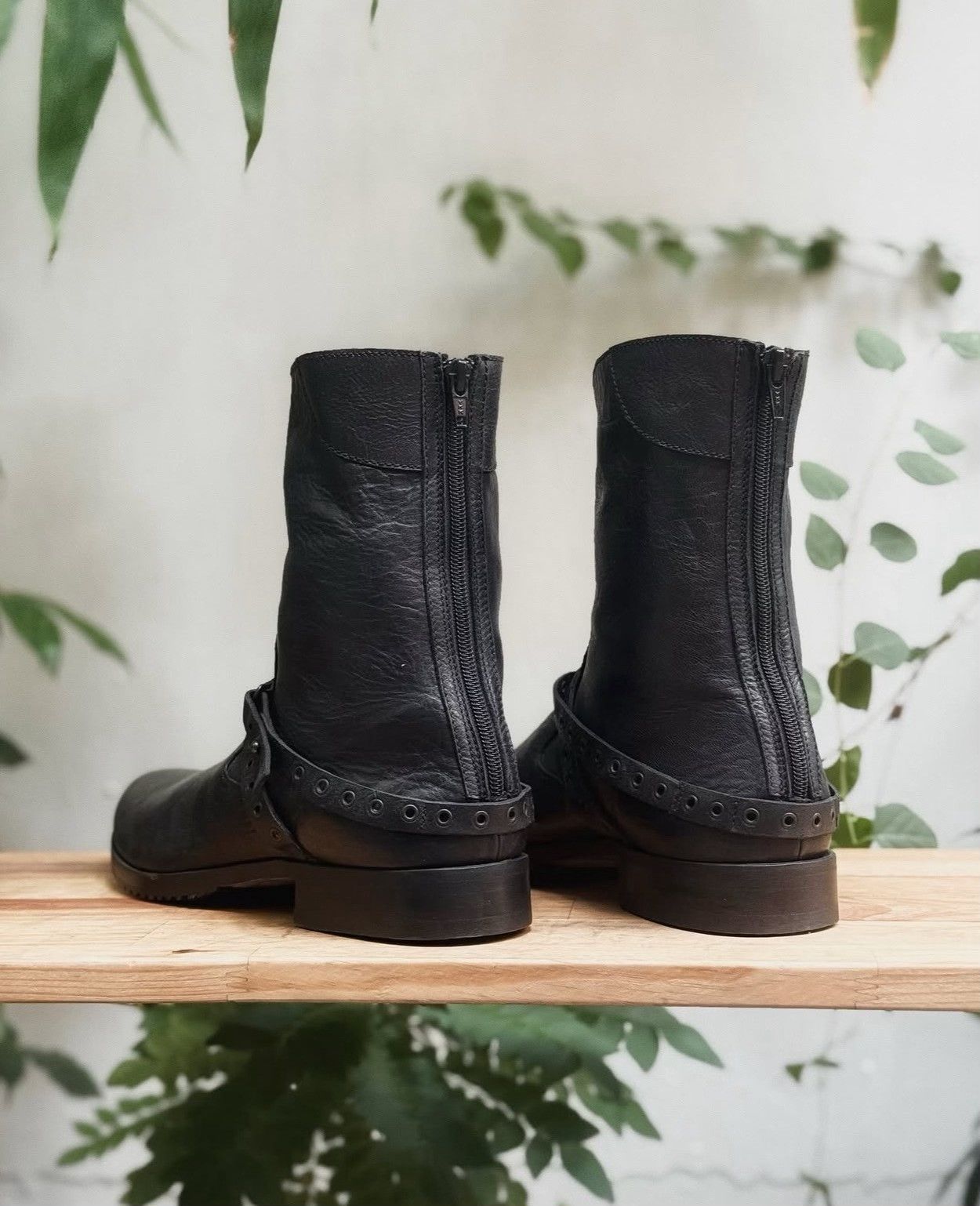Vintage Vintage Barracuda 2000s Black Leather Boots Size US 8 / EU 41 - 8 Thumbnail