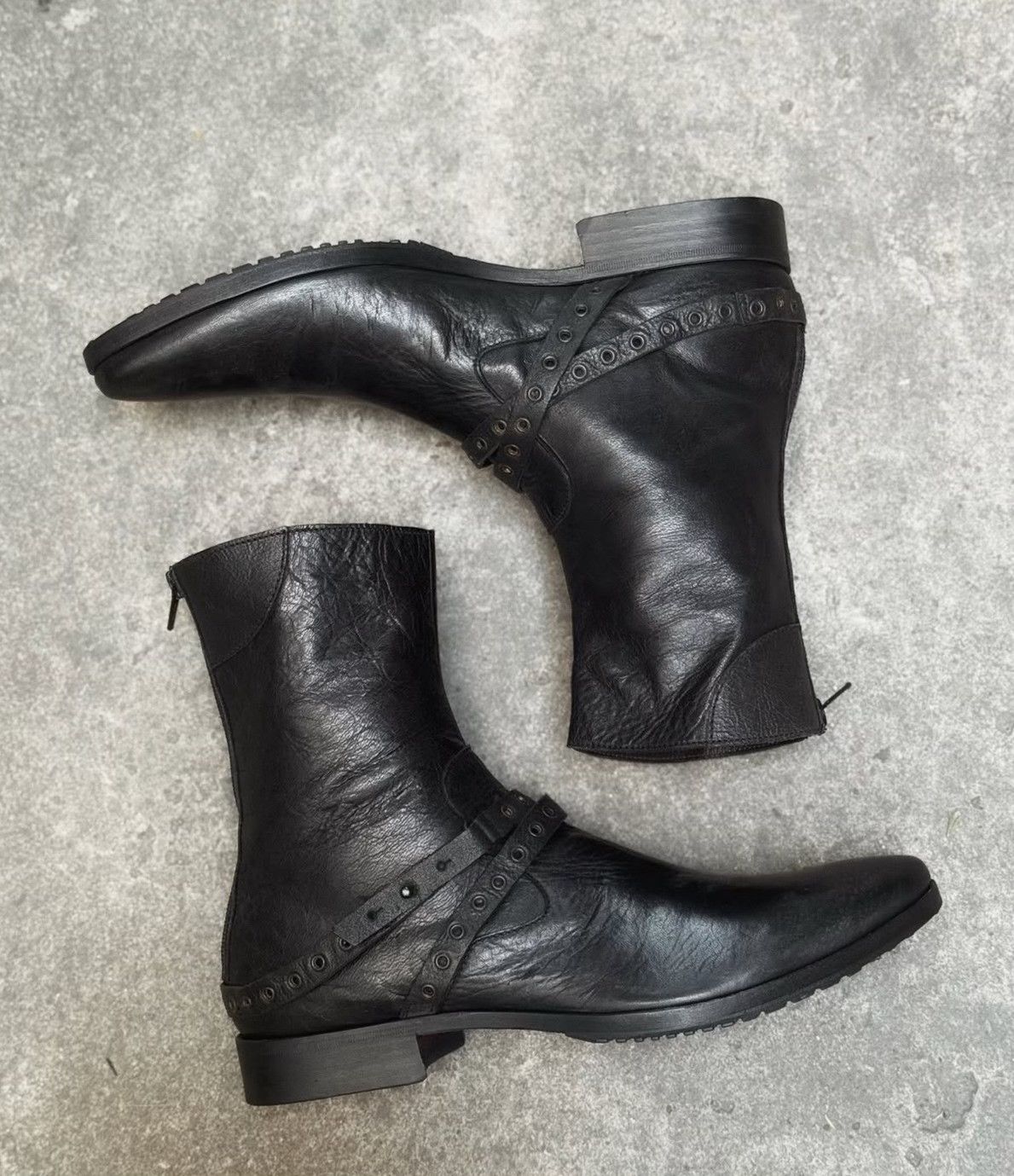 Vintage Vintage Barracuda 2000s Black Leather Boots Size US 8 / EU 41 - 5 Thumbnail