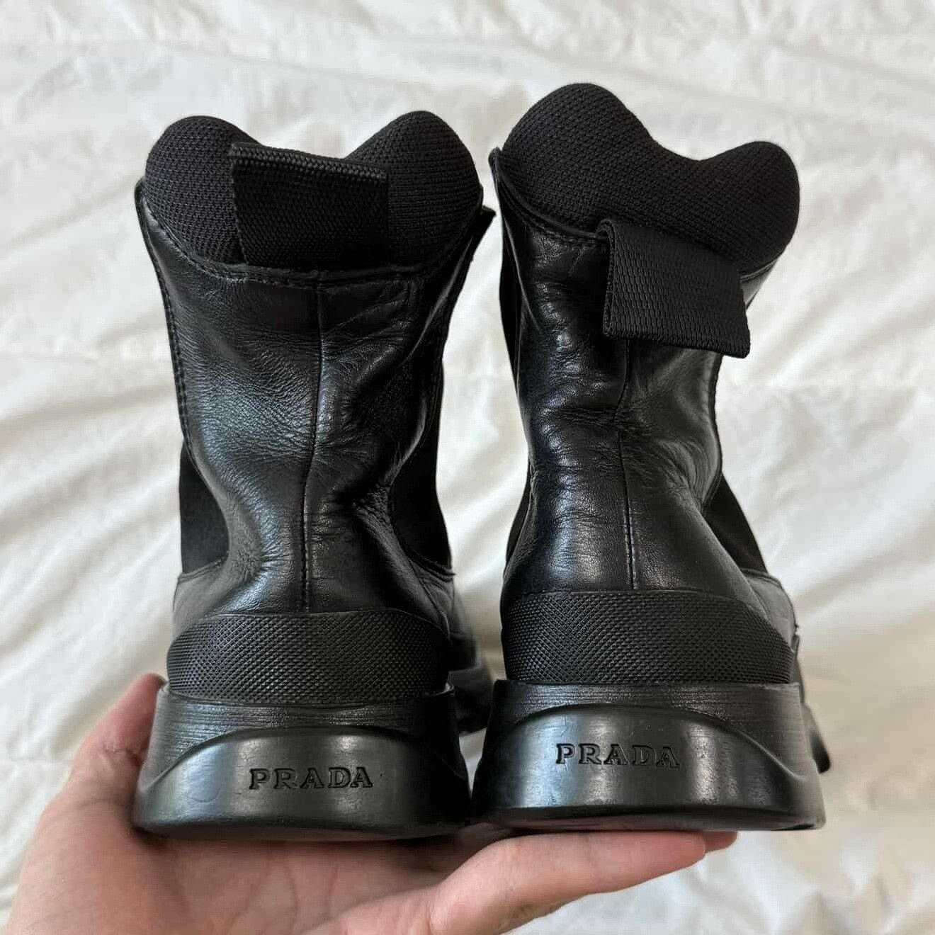 Vintage Vintage Prada FW99 Black Leather Combat Boots Size US 8 / EU 41 - 3 Thumbnail