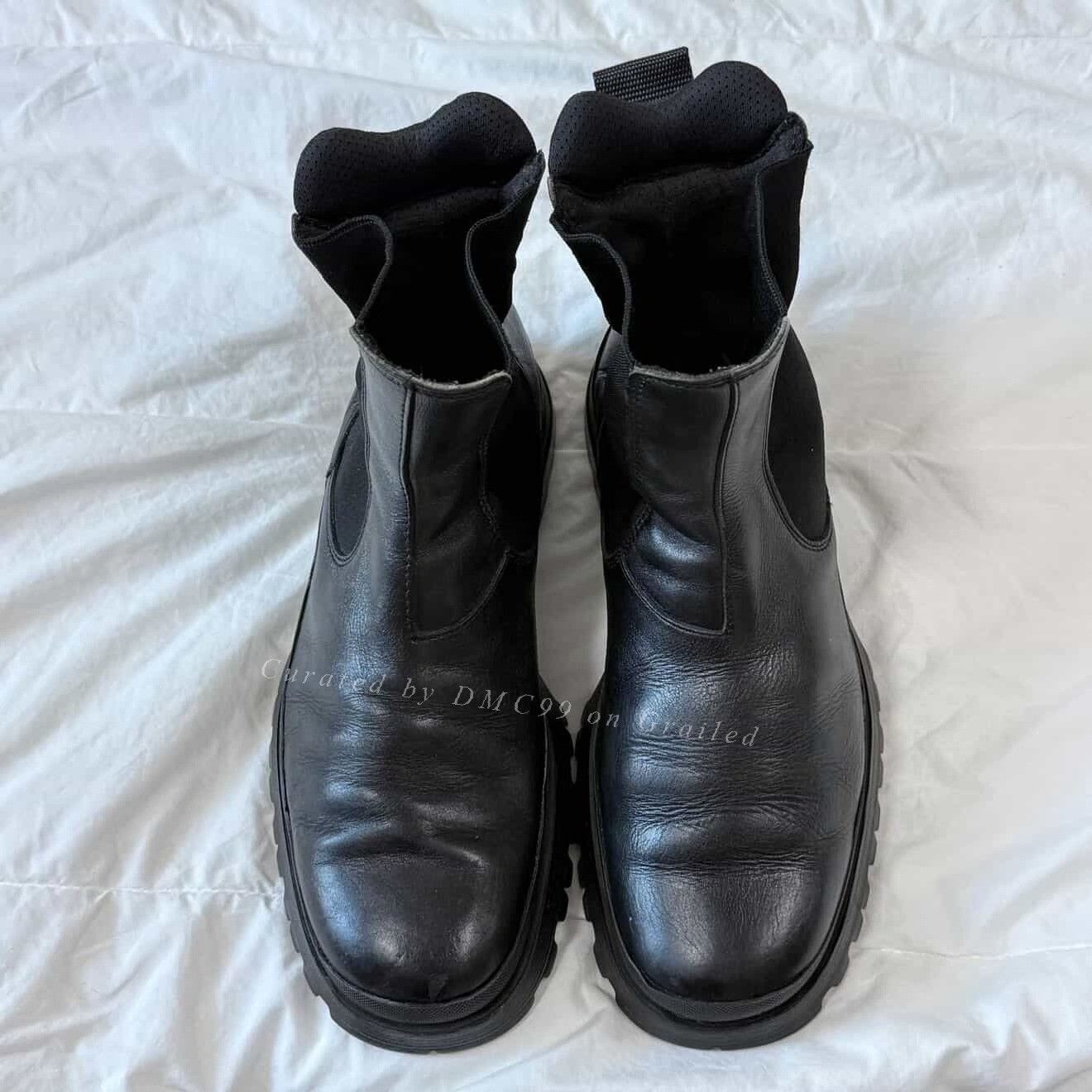 Vintage Vintage Prada FW99 Black Leather Combat Boots Size US 8 / EU 41 - 2 Thumbnail