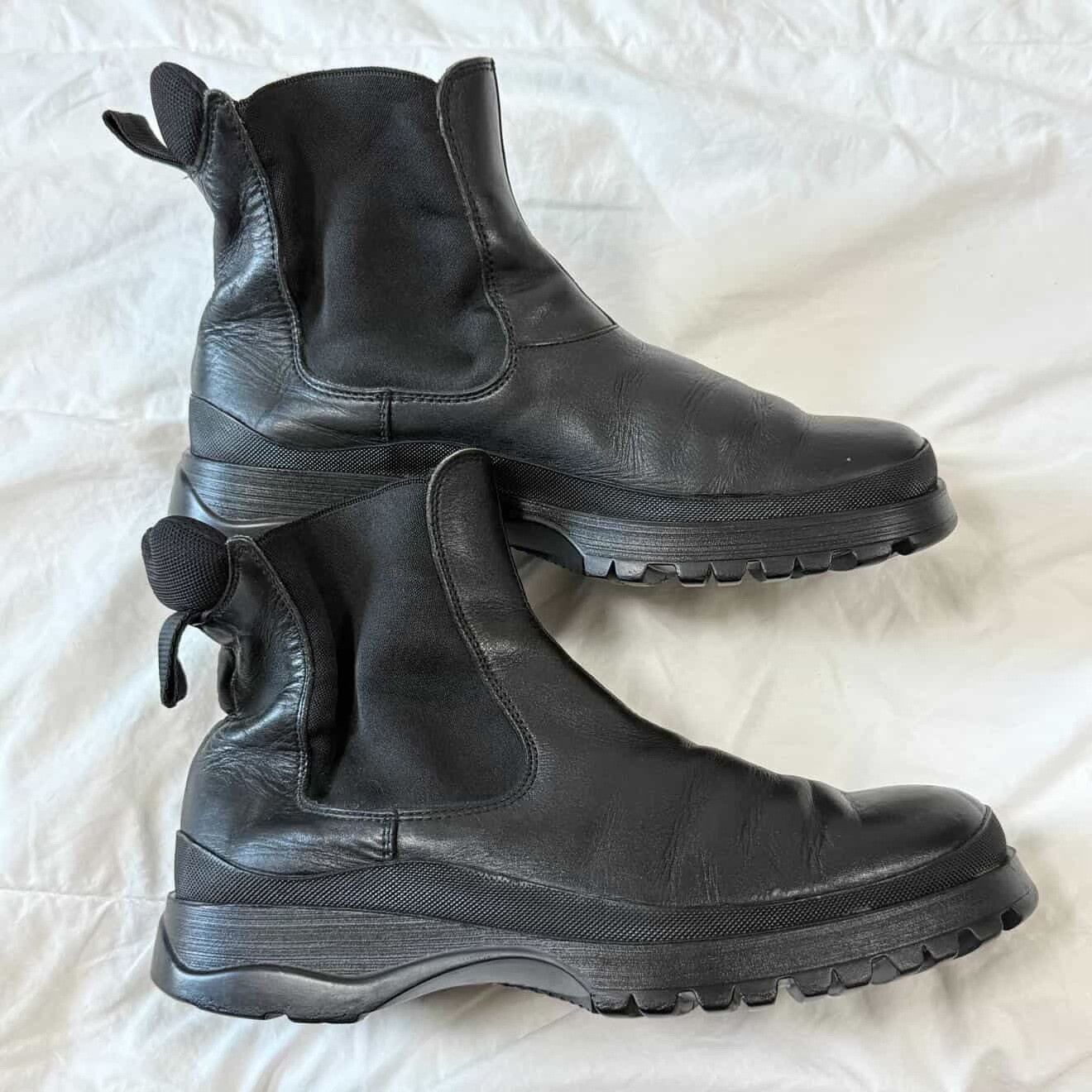 Vintage Vintage Prada FW99 Black Leather Combat Boots Size US 8 / EU 41 - 7 Thumbnail