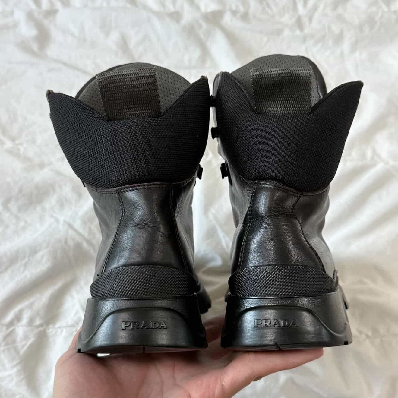 Vintage Vintage Prada FW99 Sport Leather Combat Boots Size US 8 / EU 41 - 4 Thumbnail