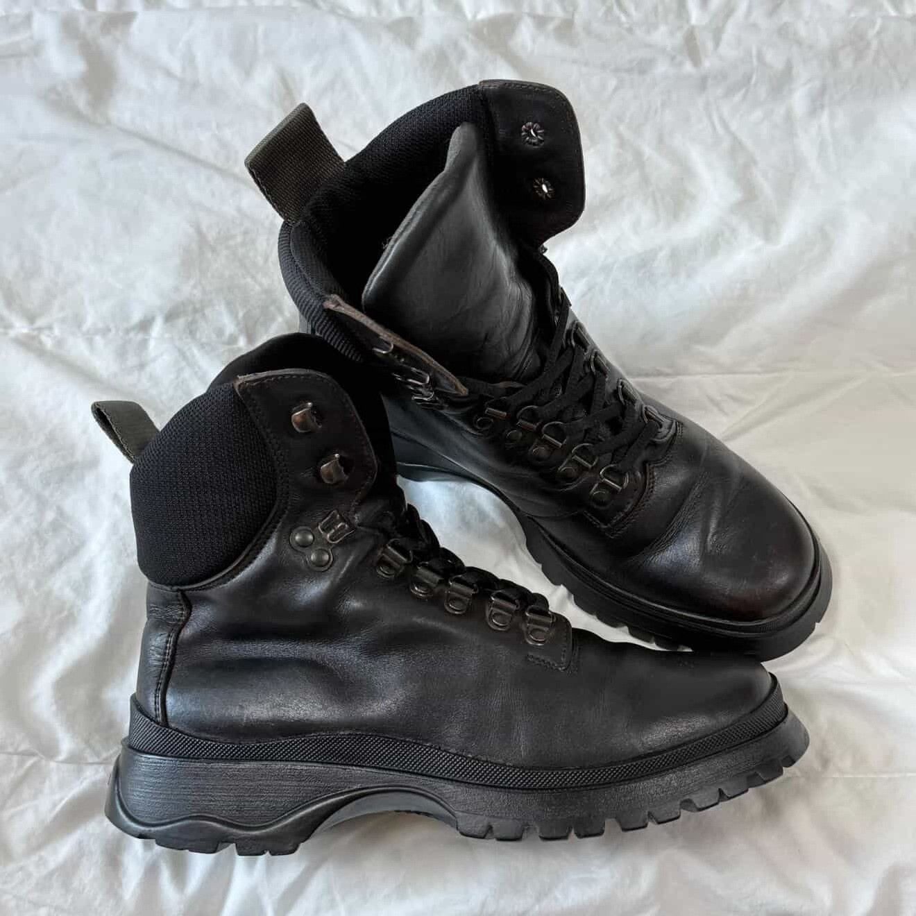 Vintage Vintage Prada FW99 Sport Leather Combat Boots Size US 8 / EU 41 - 2 Thumbnail