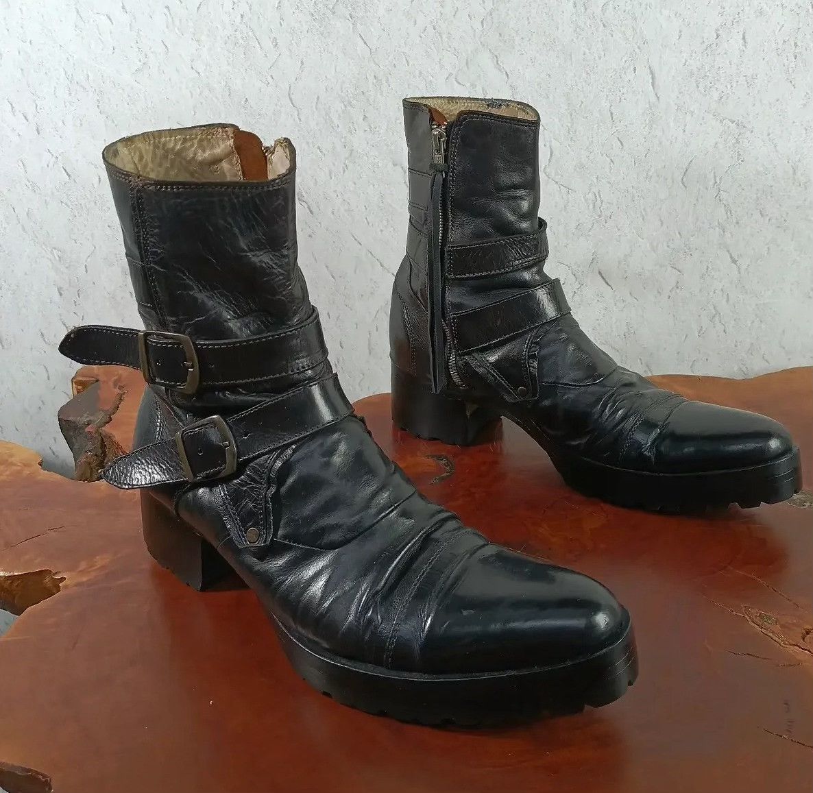 Vintage 2000s Tornado Mart Navy Engineer Boots Size US 8 / EU 41 - 4 Thumbnail