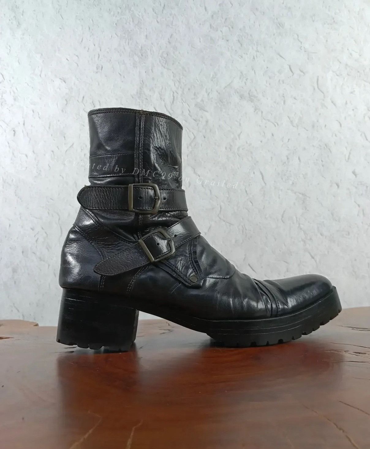 Vintage 2000s Tornado Mart Navy Engineer Boots Size US 8 / EU 41 - 2 Thumbnail