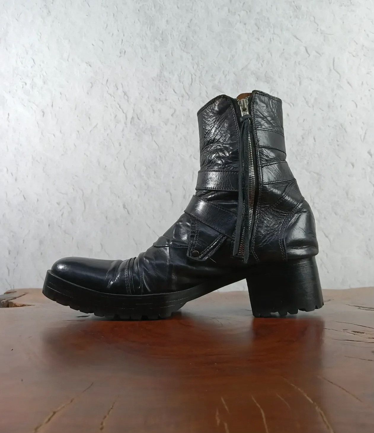 Vintage 2000s Tornado Mart Navy Engineer Boots Size US 8 / EU 41 - 3 Thumbnail