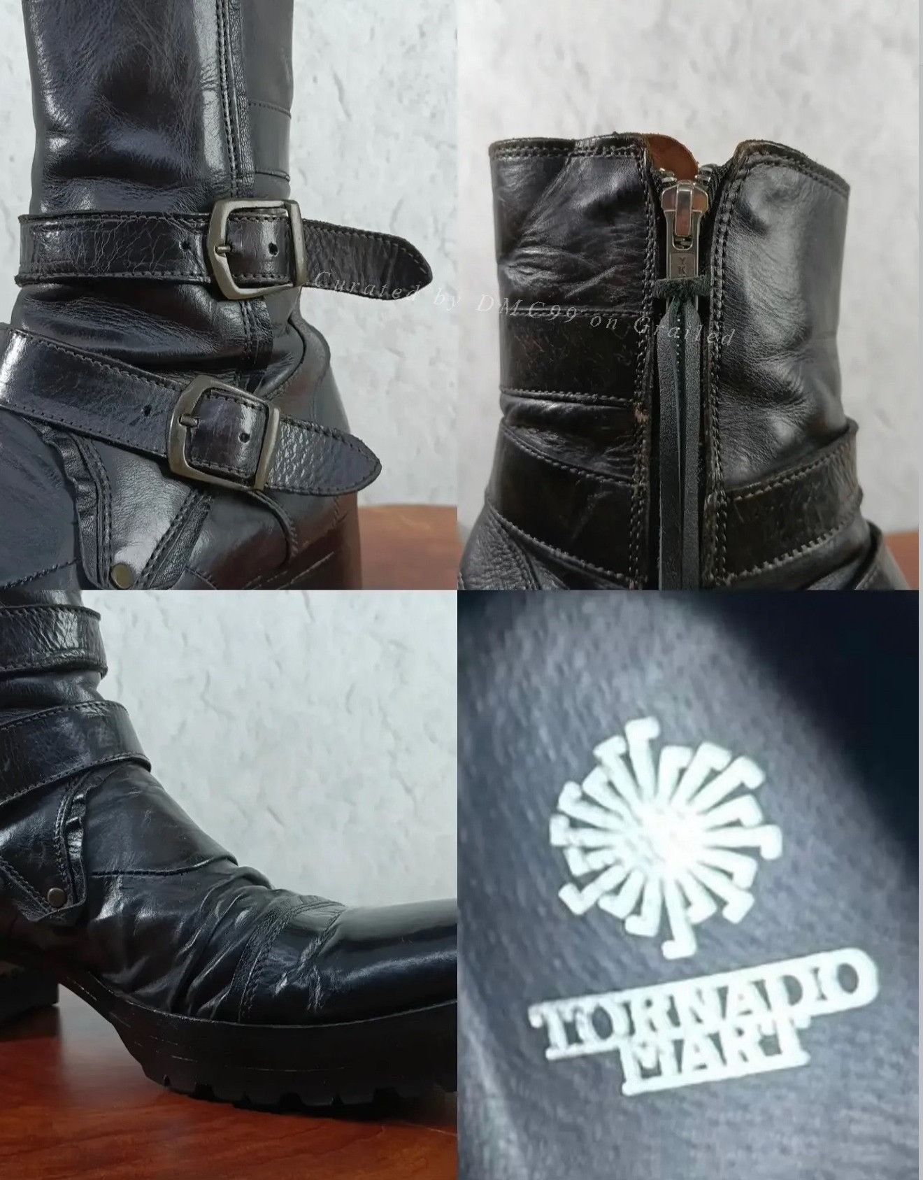 Vintage 2000s Tornado Mart Navy Engineer Boots Size US 8 / EU 41 - 7 Thumbnail