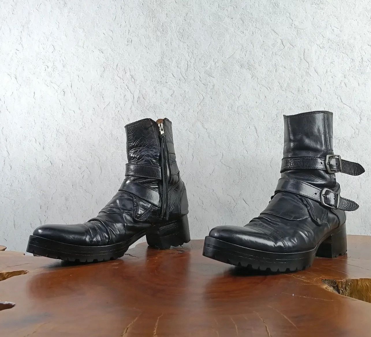 Vintage 2000s Tornado Mart Navy Engineer Boots Size US 8 / EU 41 - 6 Thumbnail
