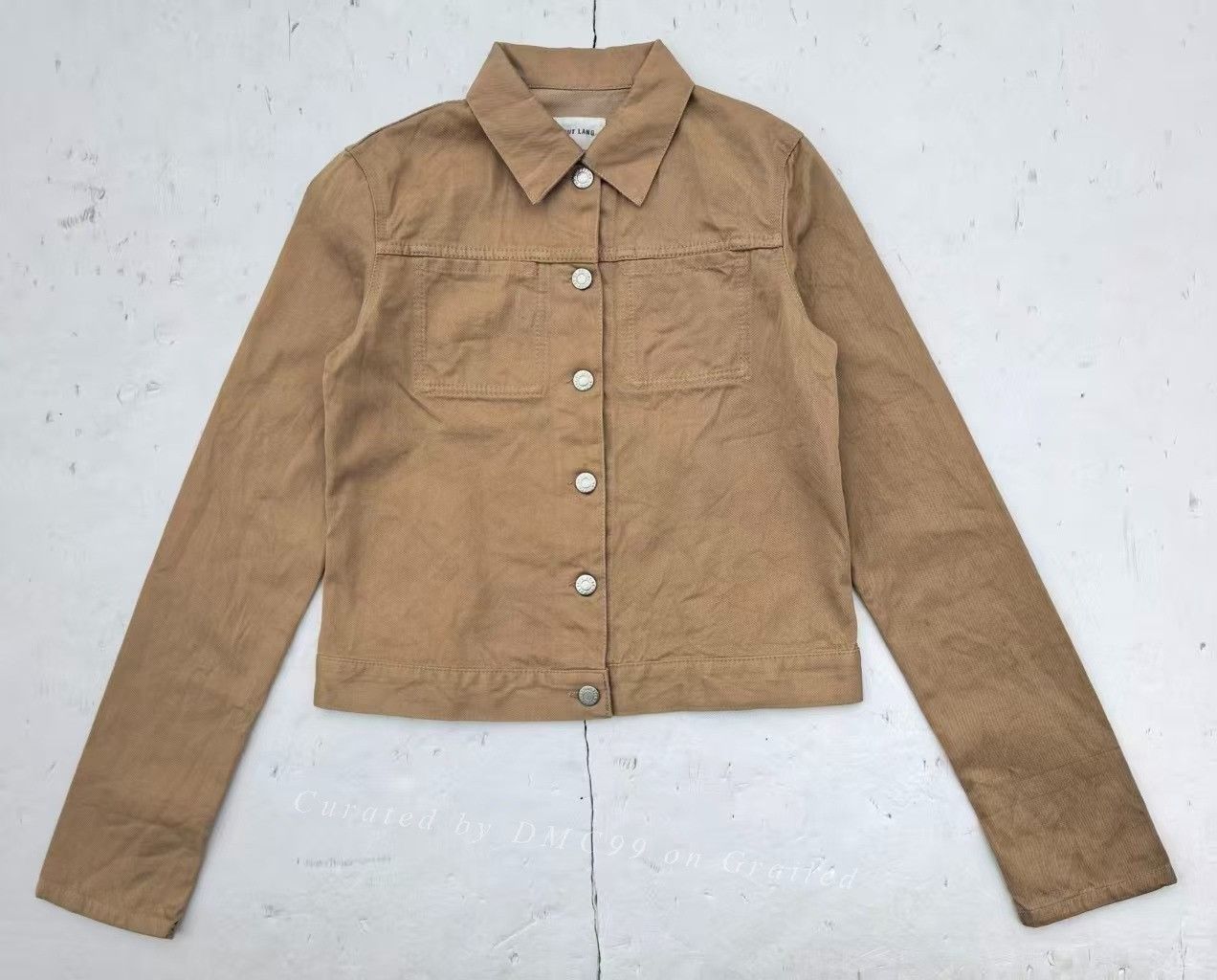 Helmut Lang 2000s Helmut Lang Raw Silk Denim Jacket Size M / US 6-8 / IT 42-44 - 2 Thumbnail