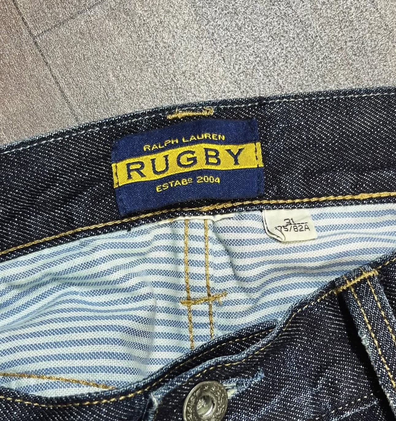 Vintage Vintage Polo Ralph Lauren 2000s Rugby Denim Pant Size US 30 / EU 46 - 3 Thumbnail