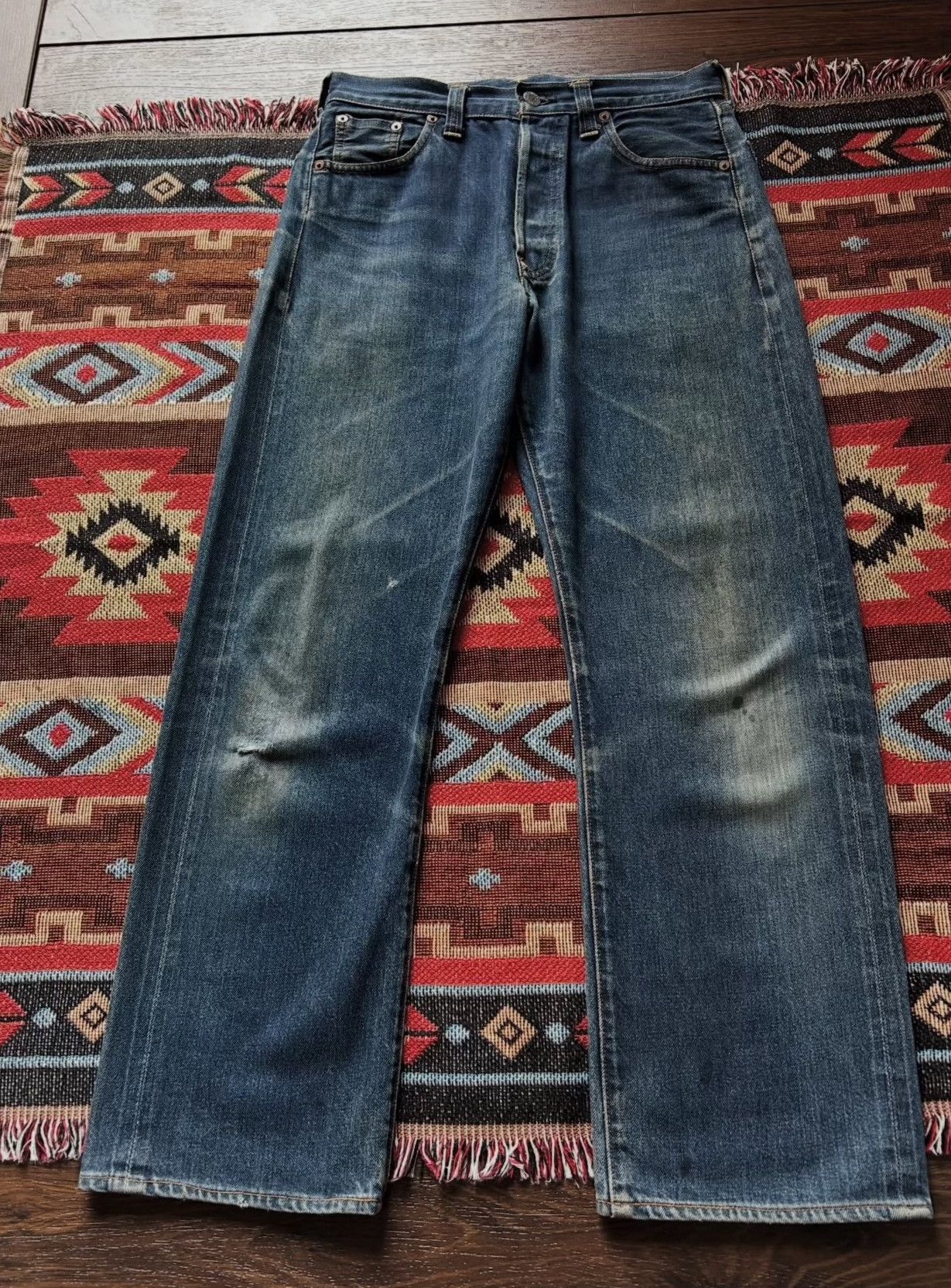 Vintage Vintage 1990s Levi's 501xxc Jeans Size US 30 / EU 46 - 5 Thumbnail