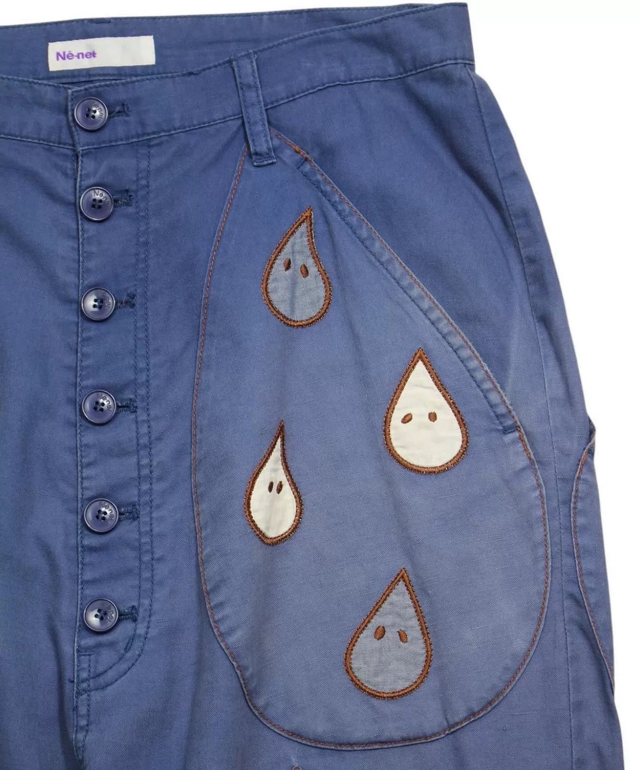 Vintage Vintage Issey Miyake AW2012 NÉ-NET Drop Pocket Linen Pants Size US 30 / EU 46 - 3 Thumbnail