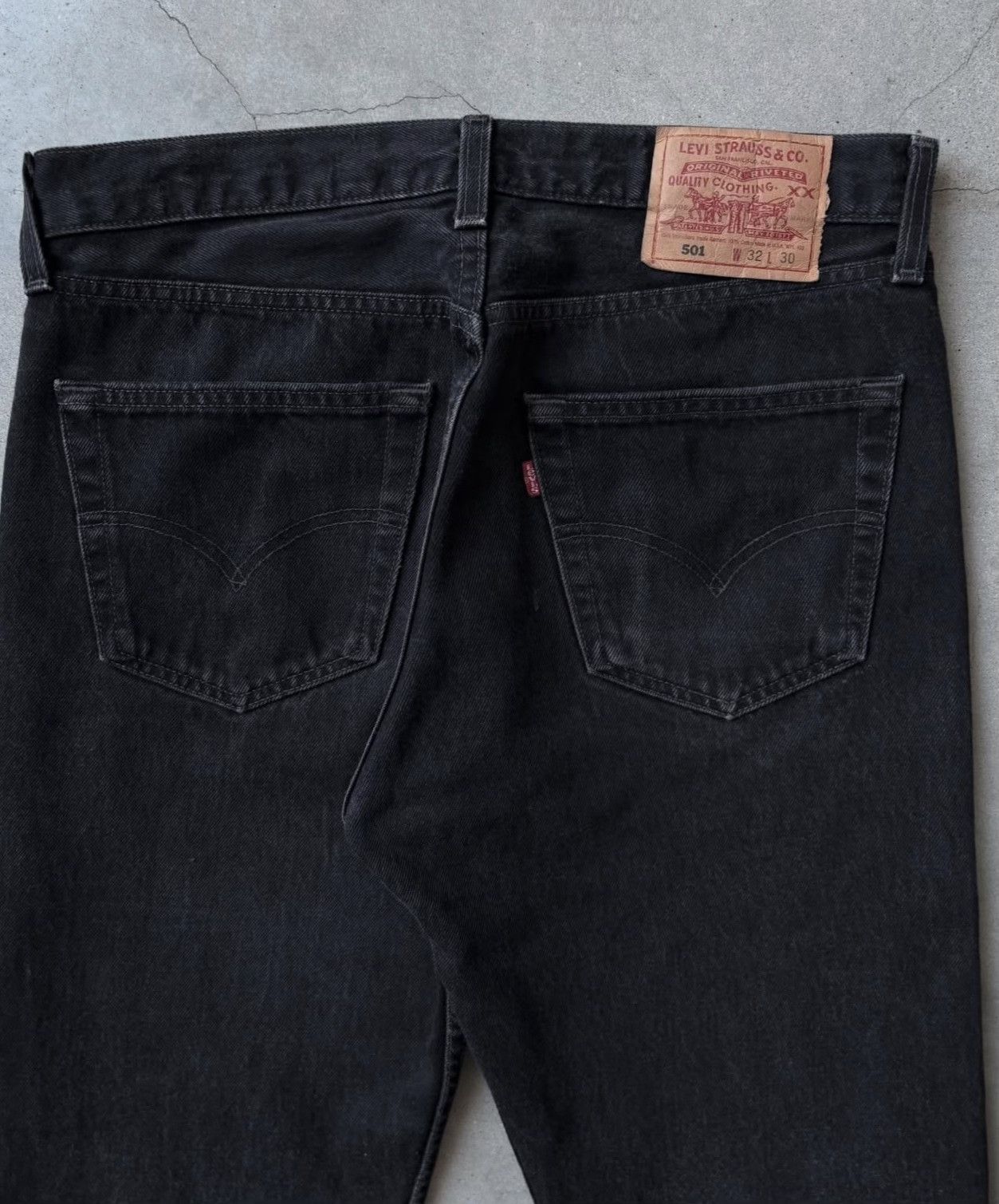 Vintage Vintage 1990s Levi's 501 Black Denim Size US 30 / EU 46 - 5 Thumbnail