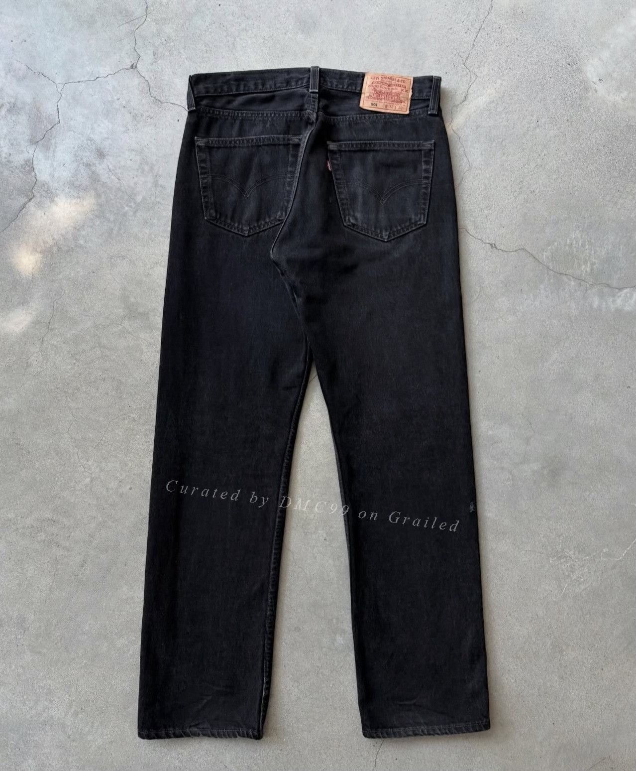 Vintage Vintage 1990s Levi's 501 Black Denim Size US 30 / EU 46 - 4 Thumbnail