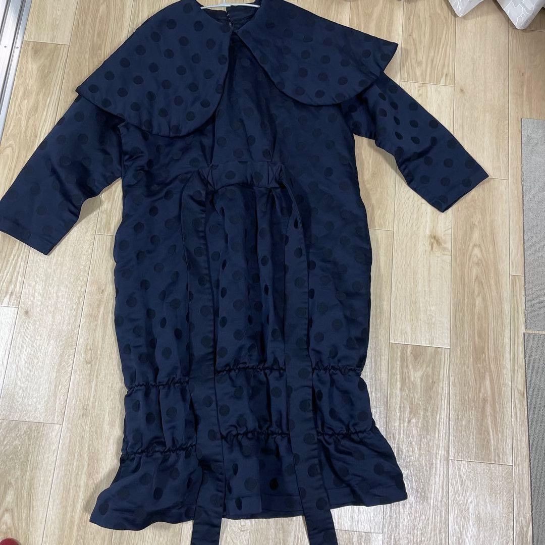 Comme des Garcons Comme Des Garçons Blue Quilted Midi Dress Size S / US 4 / IT 40 - 9 Thumbnail