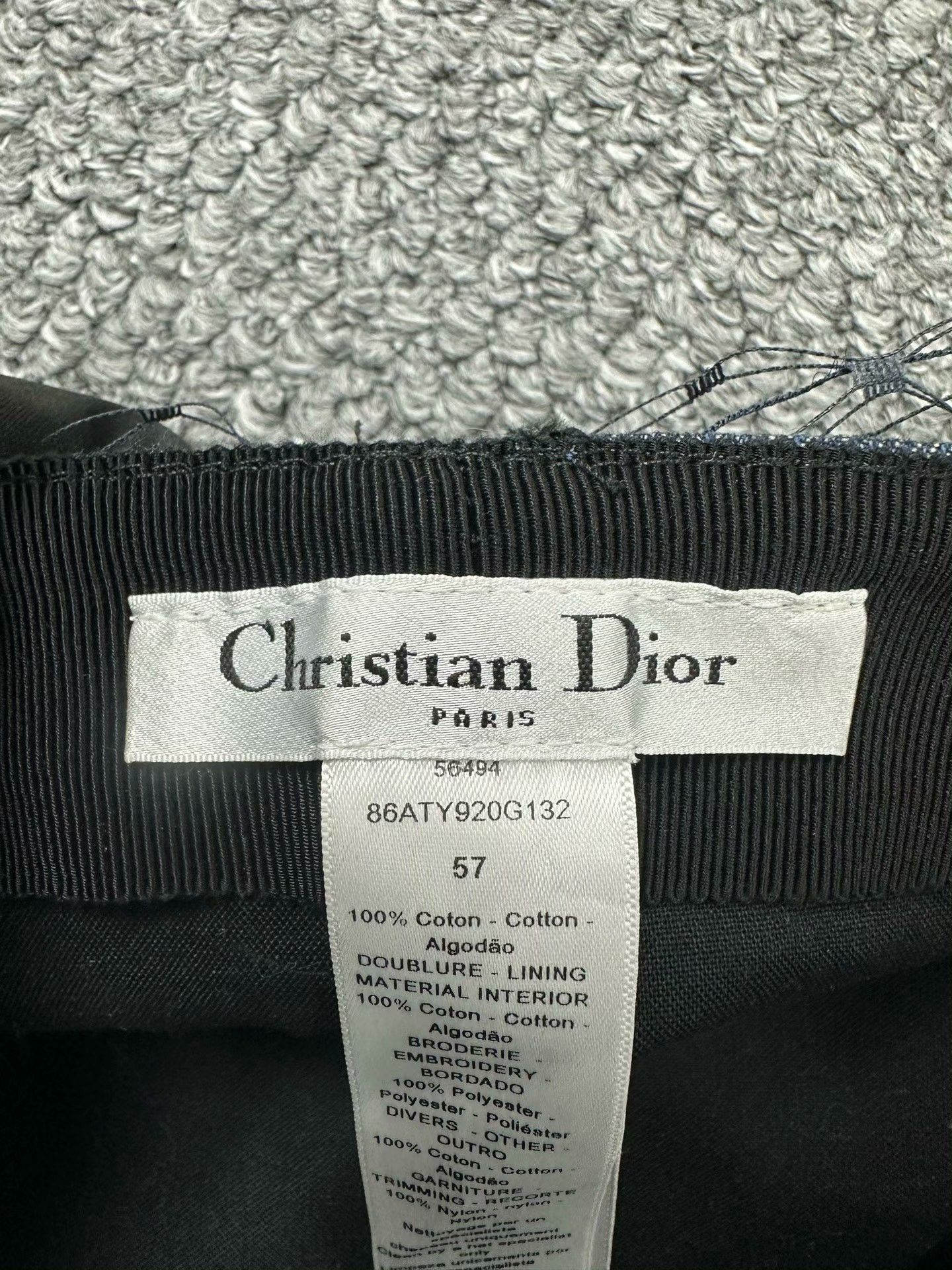 Dior Dior Blue Denim Mesh Beret Size ONE SIZE - 4 Thumbnail