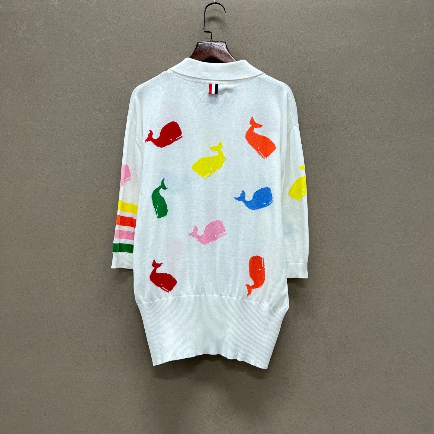 Thom Browne Thom Browne White Polo Collar Knit Top Size US M / EU 48-50 / 2 - 2 Thumbnail