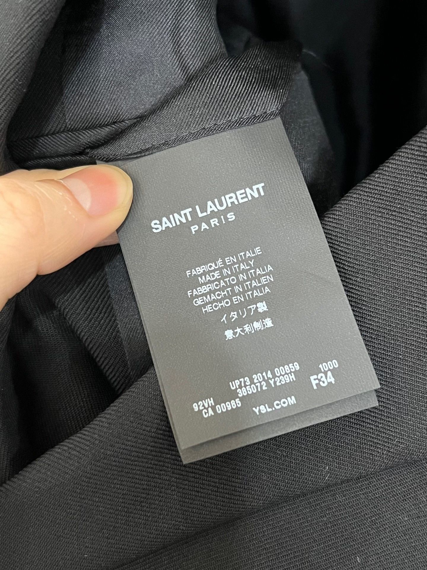 Saint Laurent Paris SLP Black Double-Breasted Blazer Size US M / EU 48-50 / 2 - 4 Thumbnail