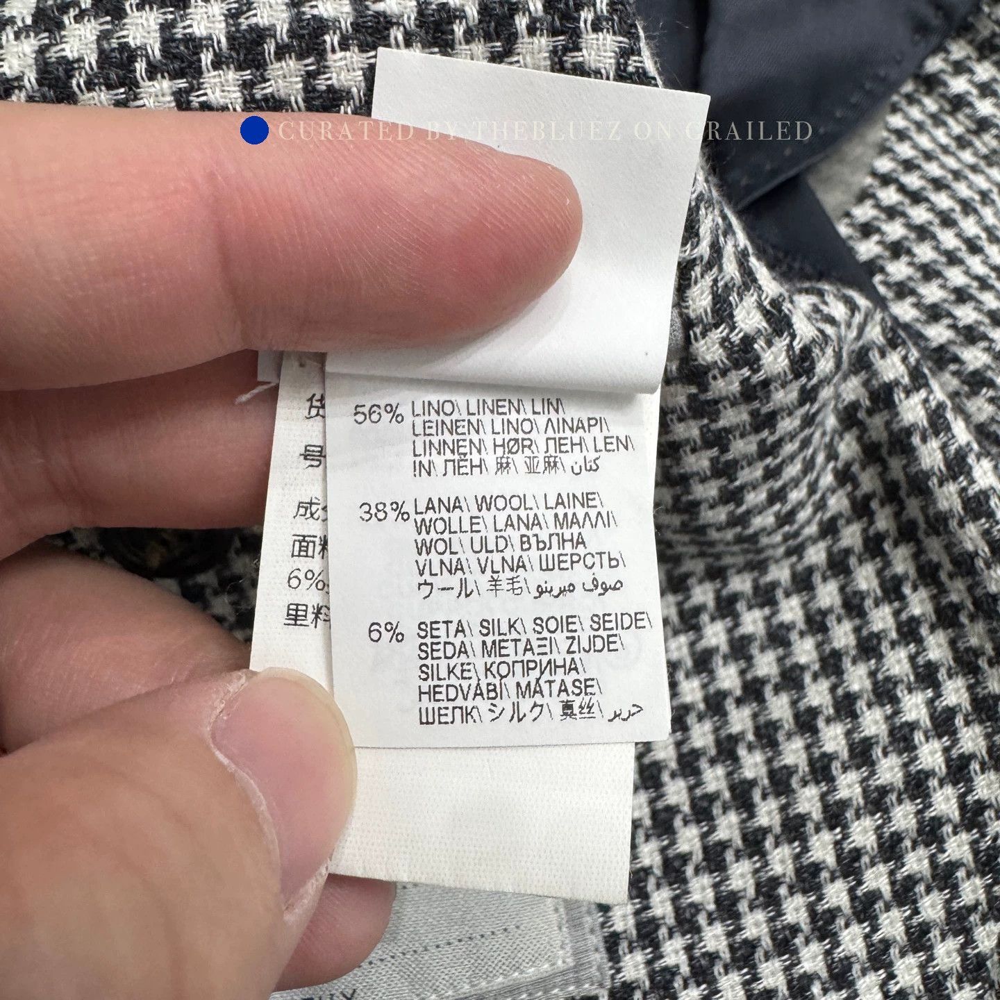 Brunello Cucinelli Gray Plaid Linen-Wool Blazer Size US M / EU 48-50 / 2 - 4 Thumbnail