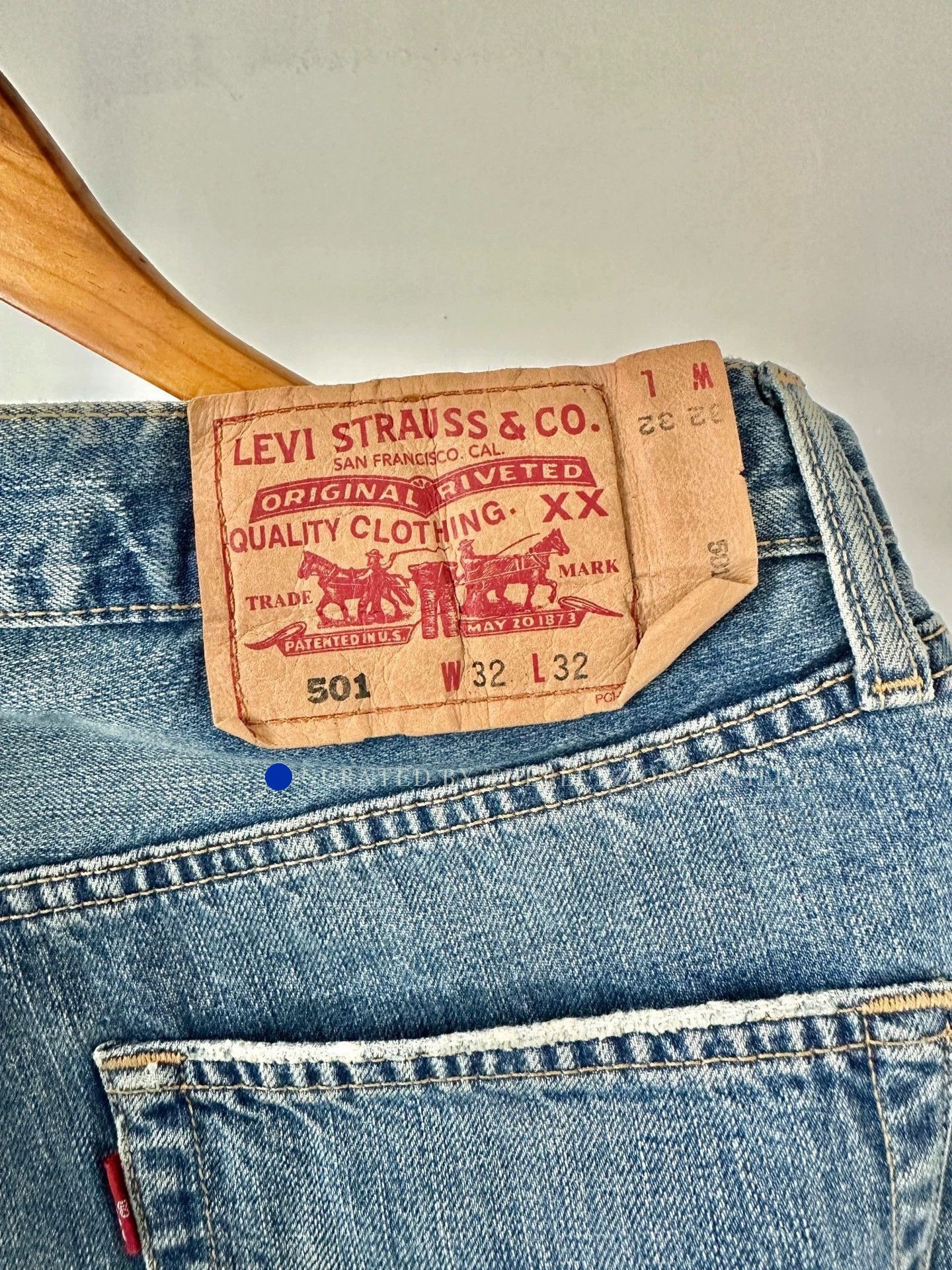 Levi's Classic Blue Denim 501s in Size 32 Size US 32 / EU 48 - 6 Thumbnail