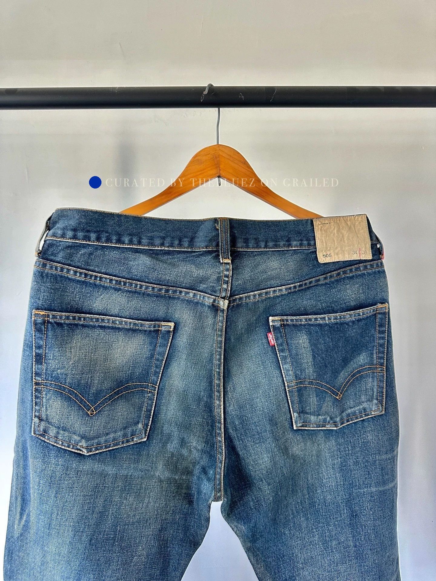 Levi's Levi's 505 Heavy Wash Jeans Size US 34 / EU 50 - 6 Thumbnail