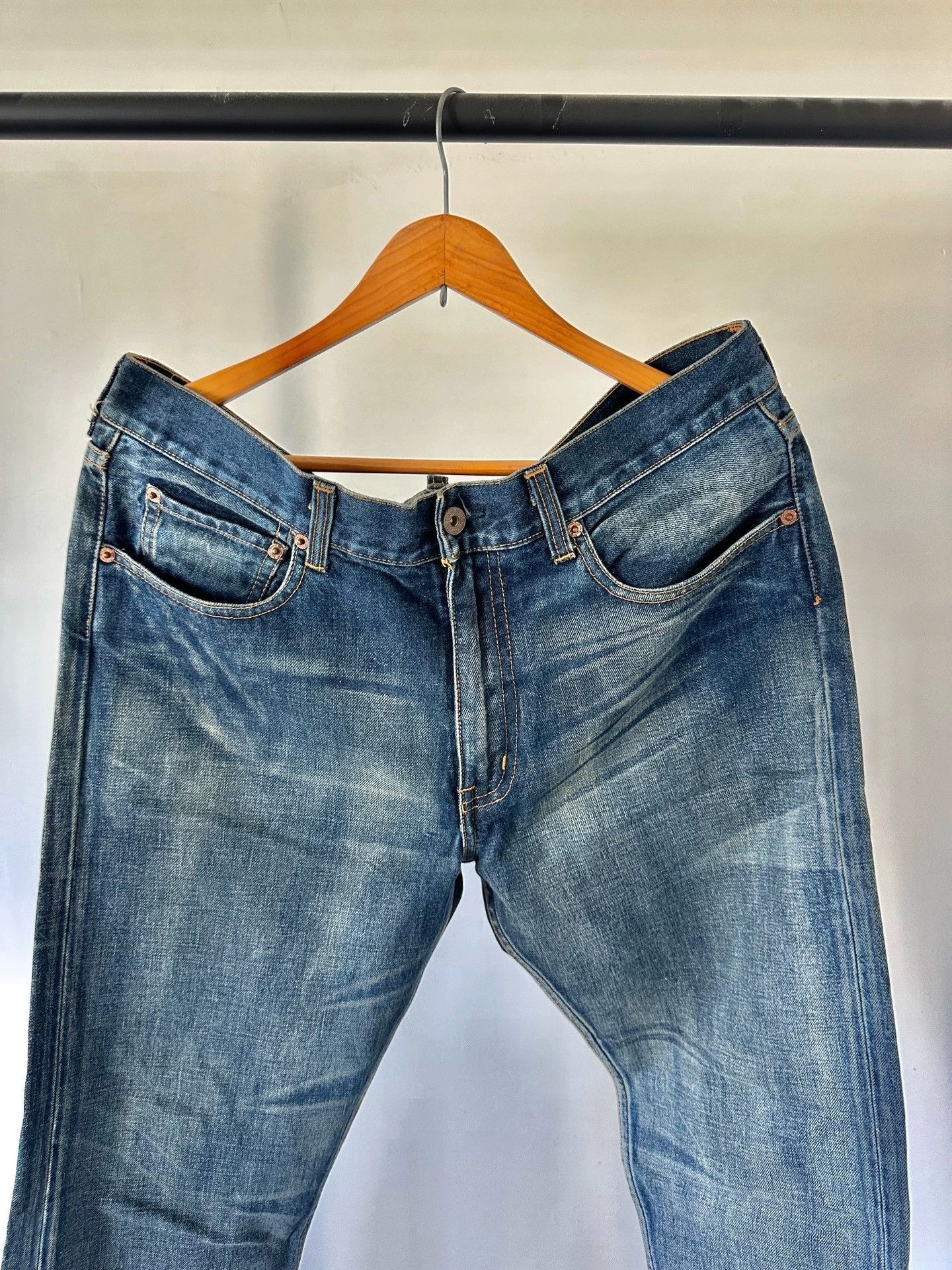 Levi's Levi's 505 Heavy Wash Jeans Size US 34 / EU 50 - 2 Thumbnail
