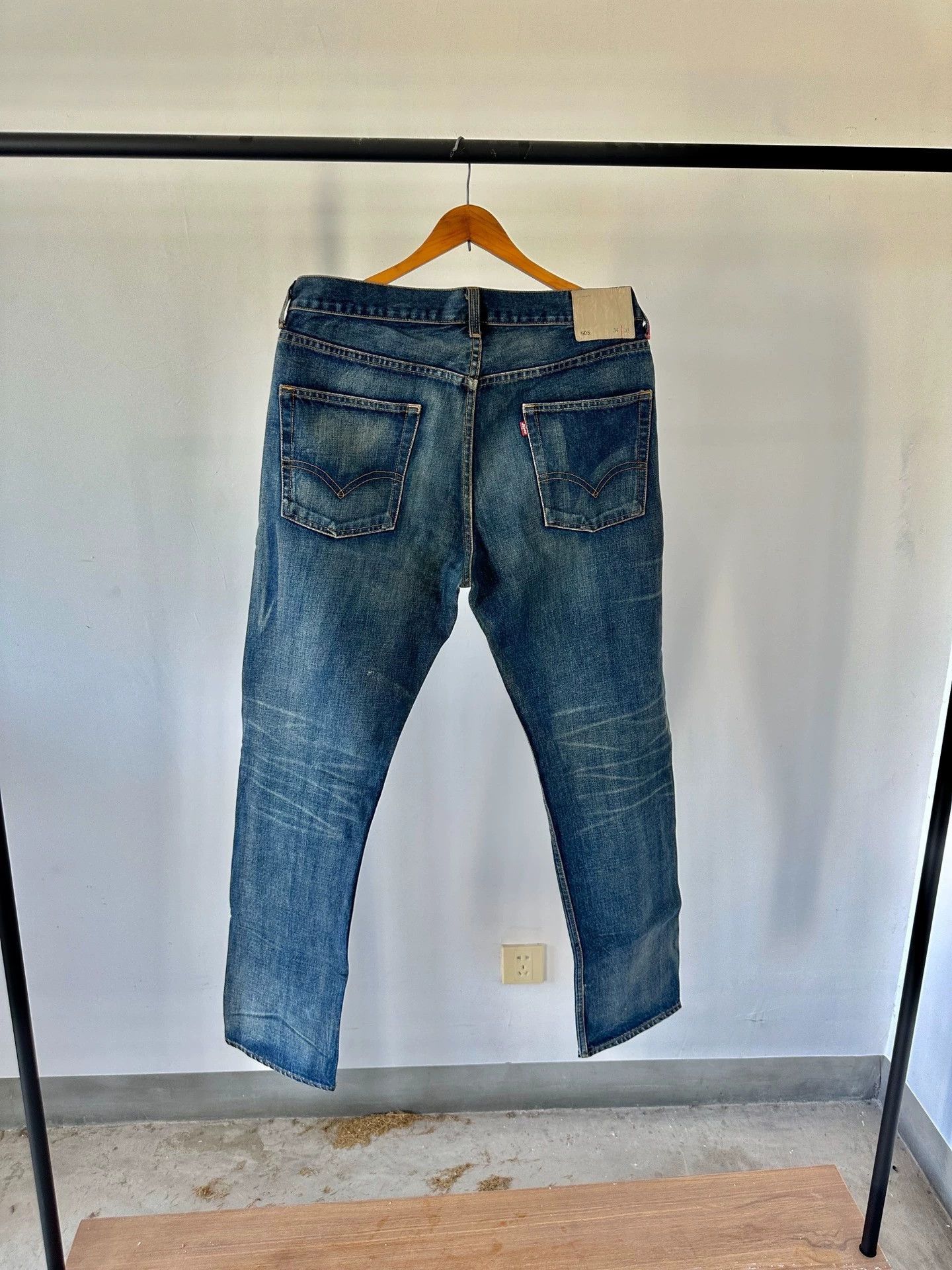 Levi's Levi's 505 Heavy Wash Jeans Size US 34 / EU 50 - 5 Thumbnail