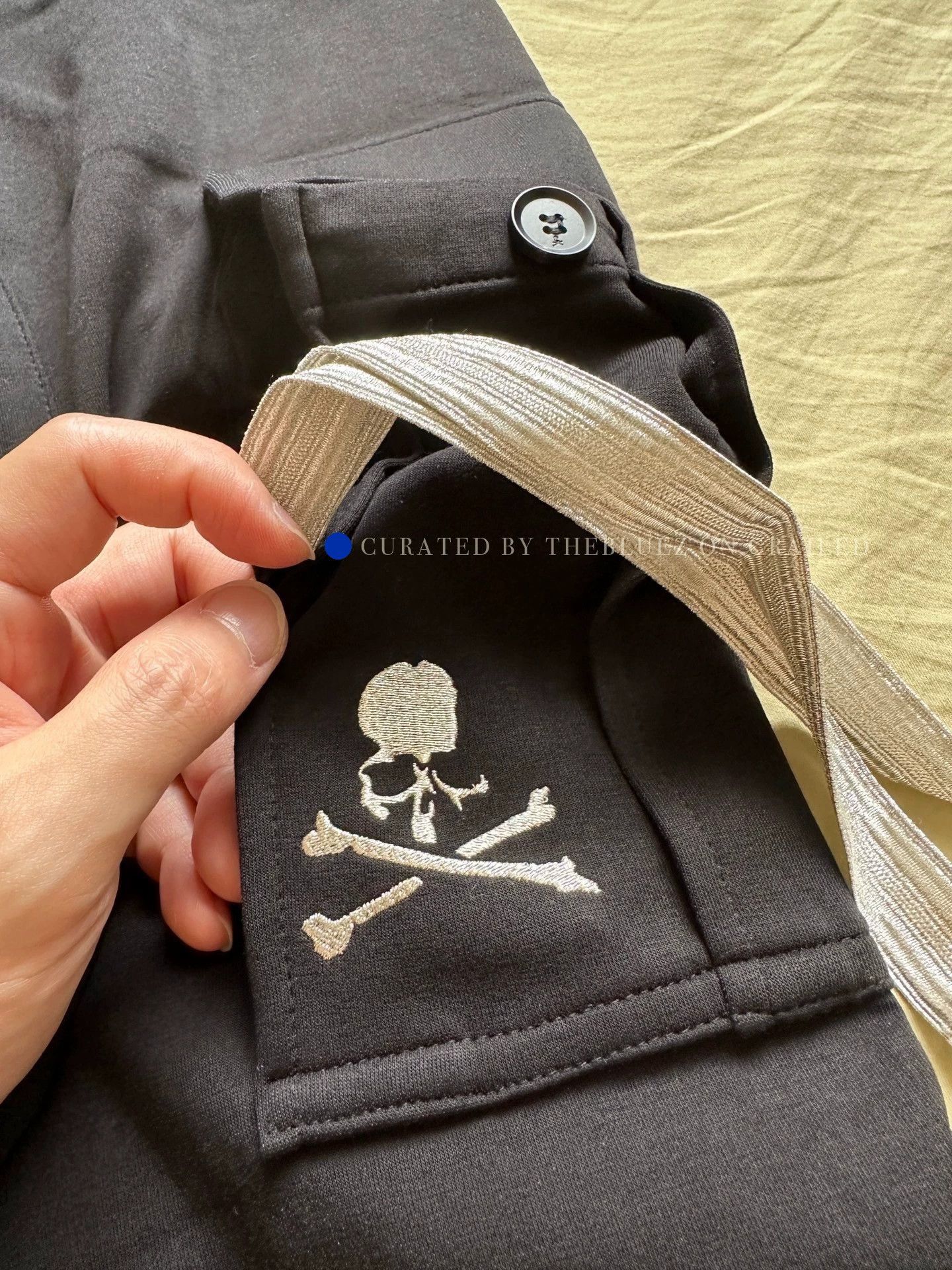 Mastermind World Black Ribbed Pocket Shorts with Gold Skull Size US 34 / EU 50 - 5 Thumbnail