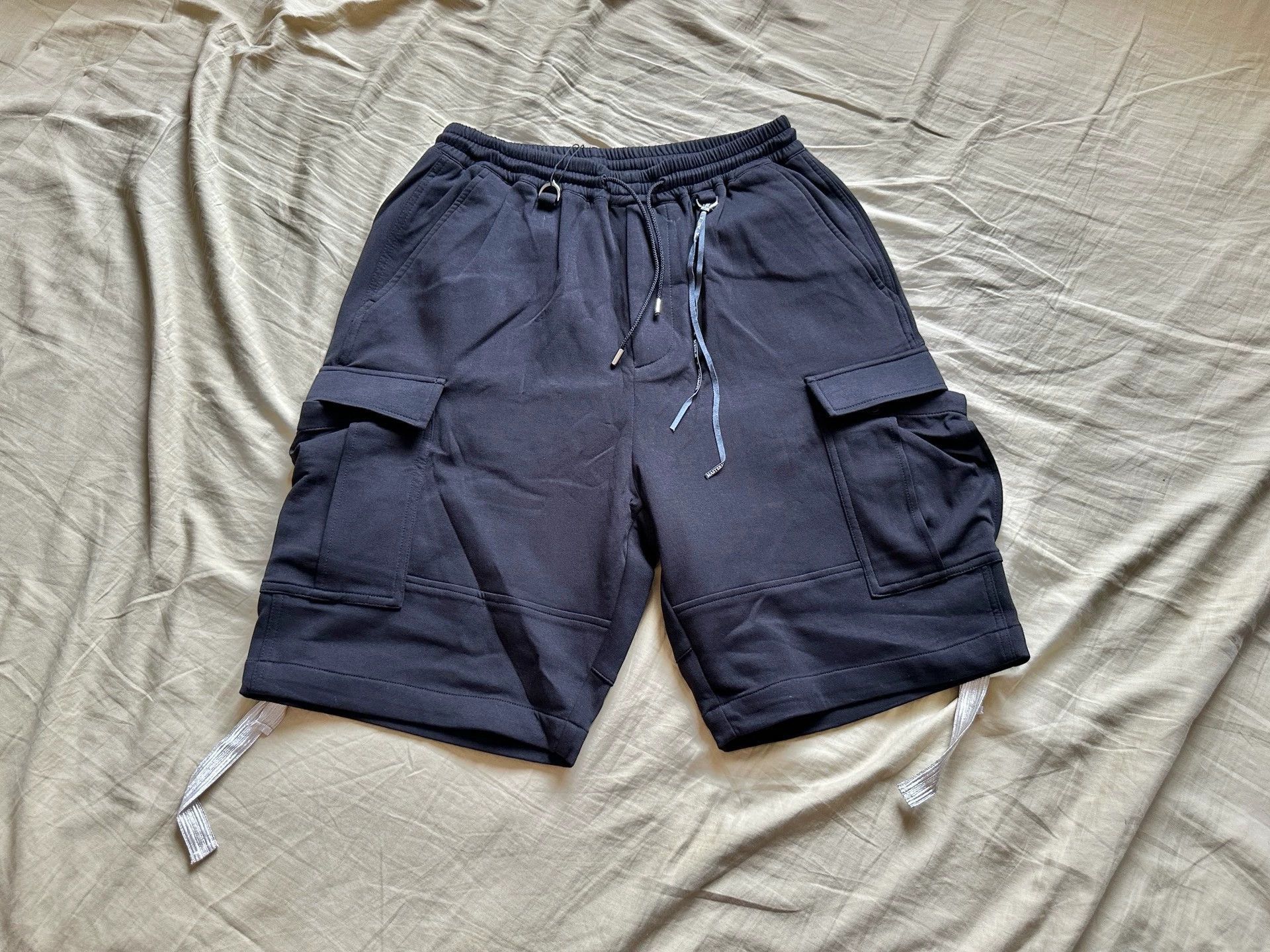 Mastermind World Black Ribbed Pocket Shorts with Gold Skull Size US 34 / EU 50 - 2 Thumbnail