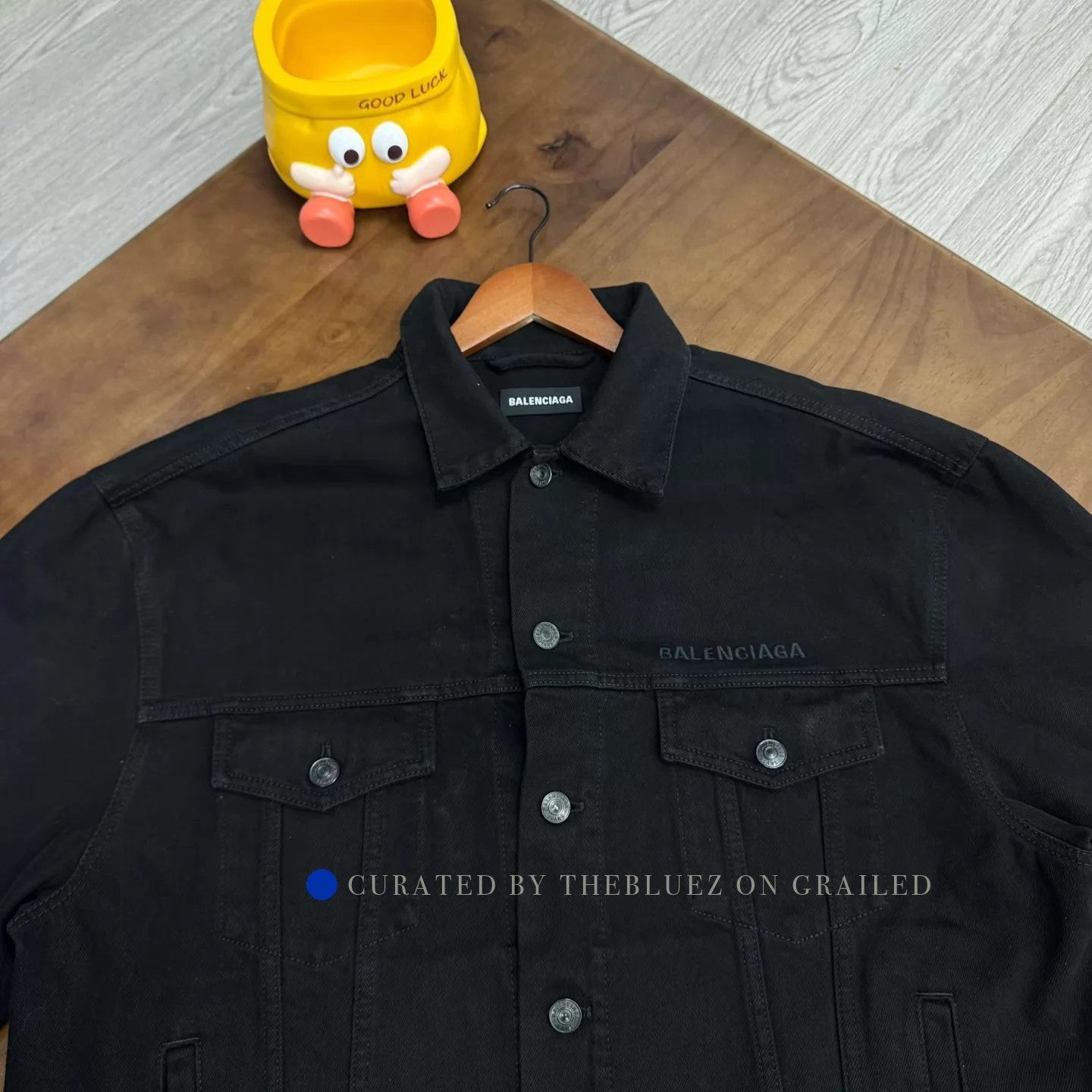 Balenciaga Black Denim Jacket in Great Condition Size US M / EU 48-50 / 2 - 4 Thumbnail