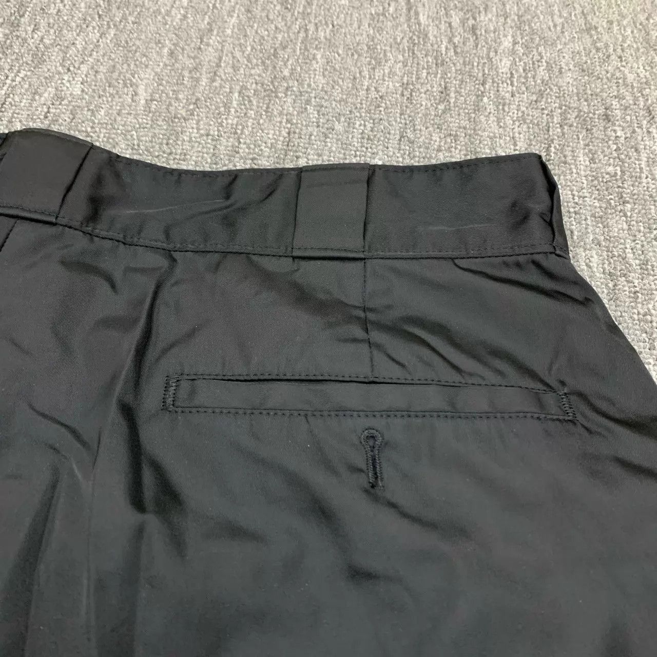 Prada Sleek Black Nylon Shorts with Triangle Logo Size US 32 / EU 48 - 6 Thumbnail
