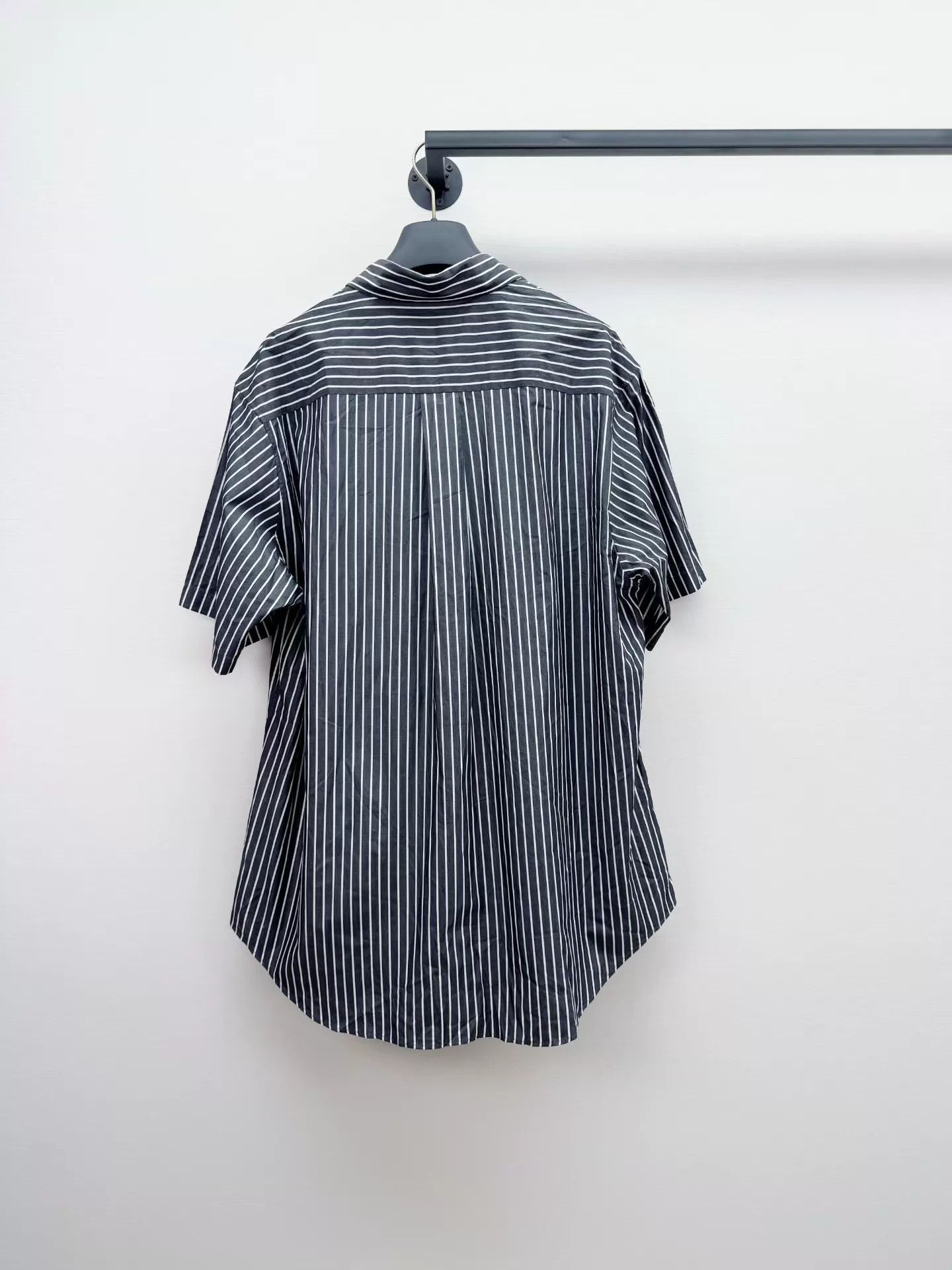 Balenciaga Vertical Stripe Button-Up Shirt in Multi Size US M / EU 48-50 / 2 - 6 Thumbnail