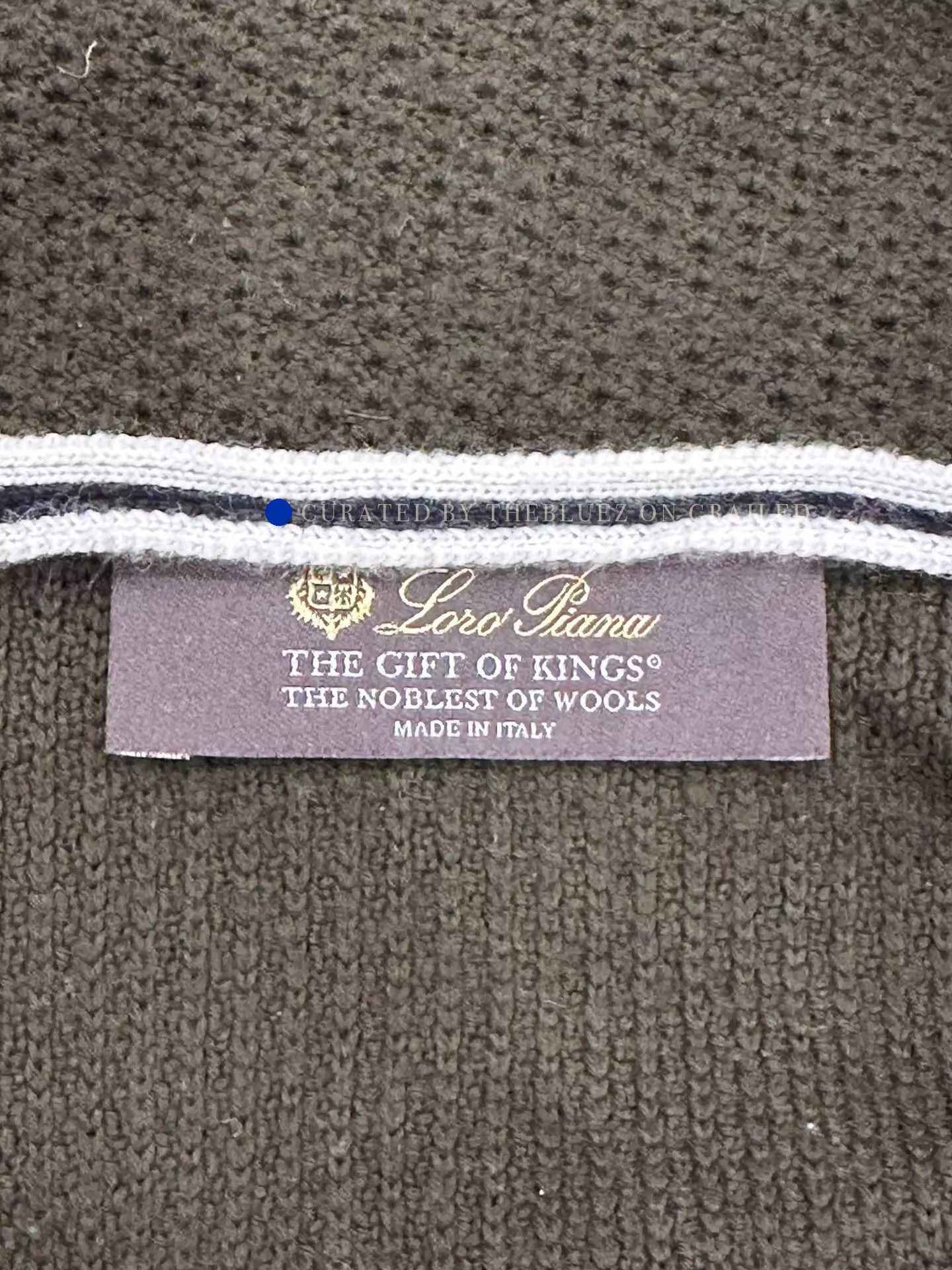 Loro Piana Deep Green Cashmere Mesh Zip Jacket Size US S / EU 44-46 / 1 - 5 Thumbnail