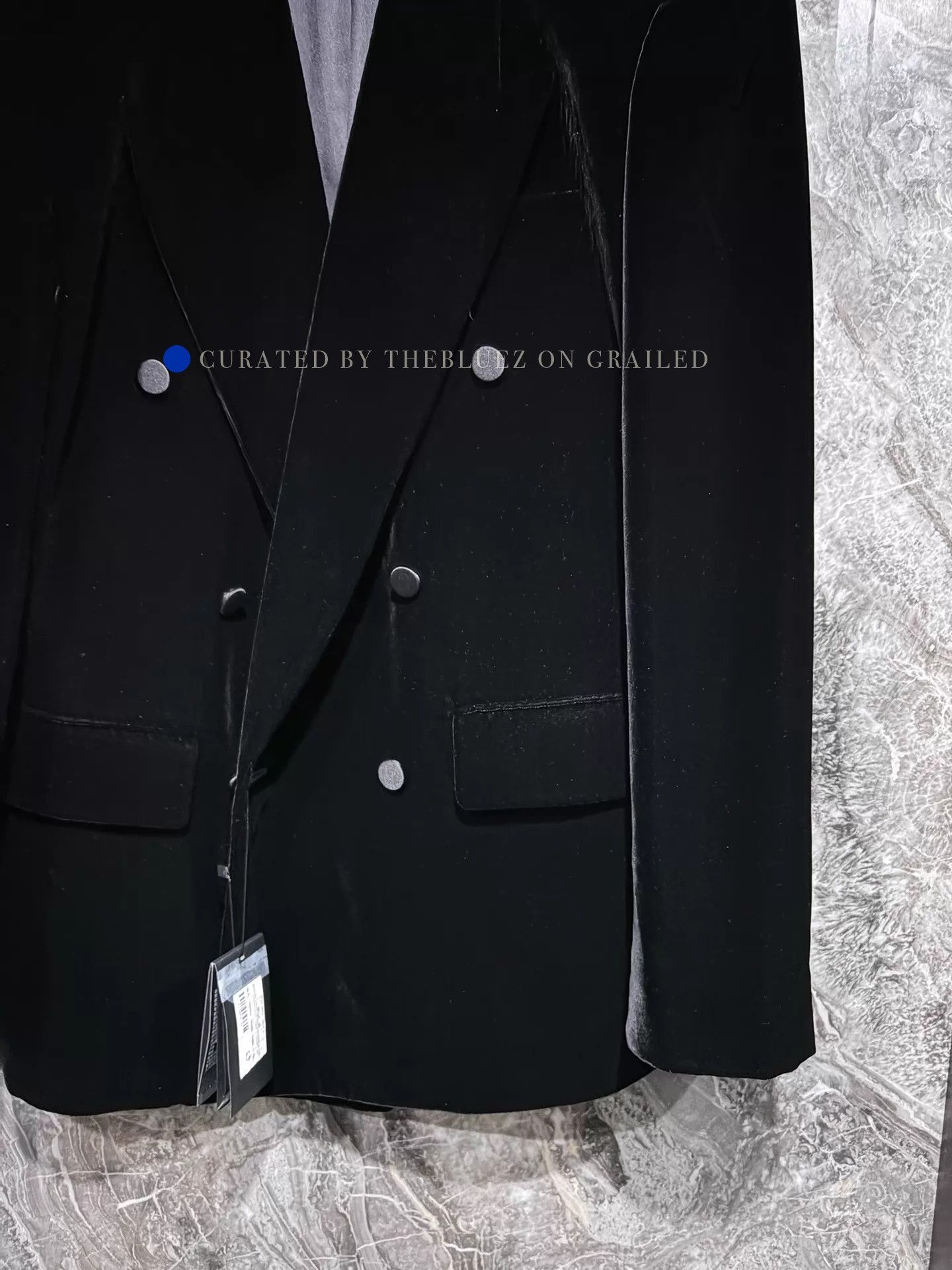 Saint Laurent Paris Velvet Double Breasted Blazer Size US M / EU 48-50 / 2 - 4 Thumbnail
