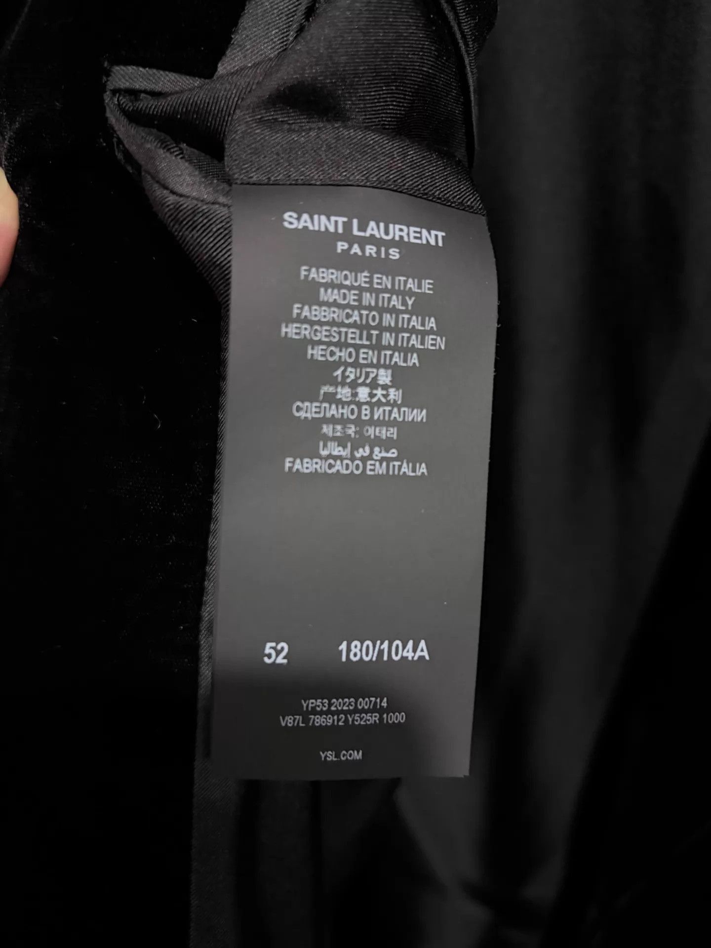 Saint Laurent Paris Velvet Double Breasted Blazer Size US M / EU 48-50 / 2 - 7 Thumbnail