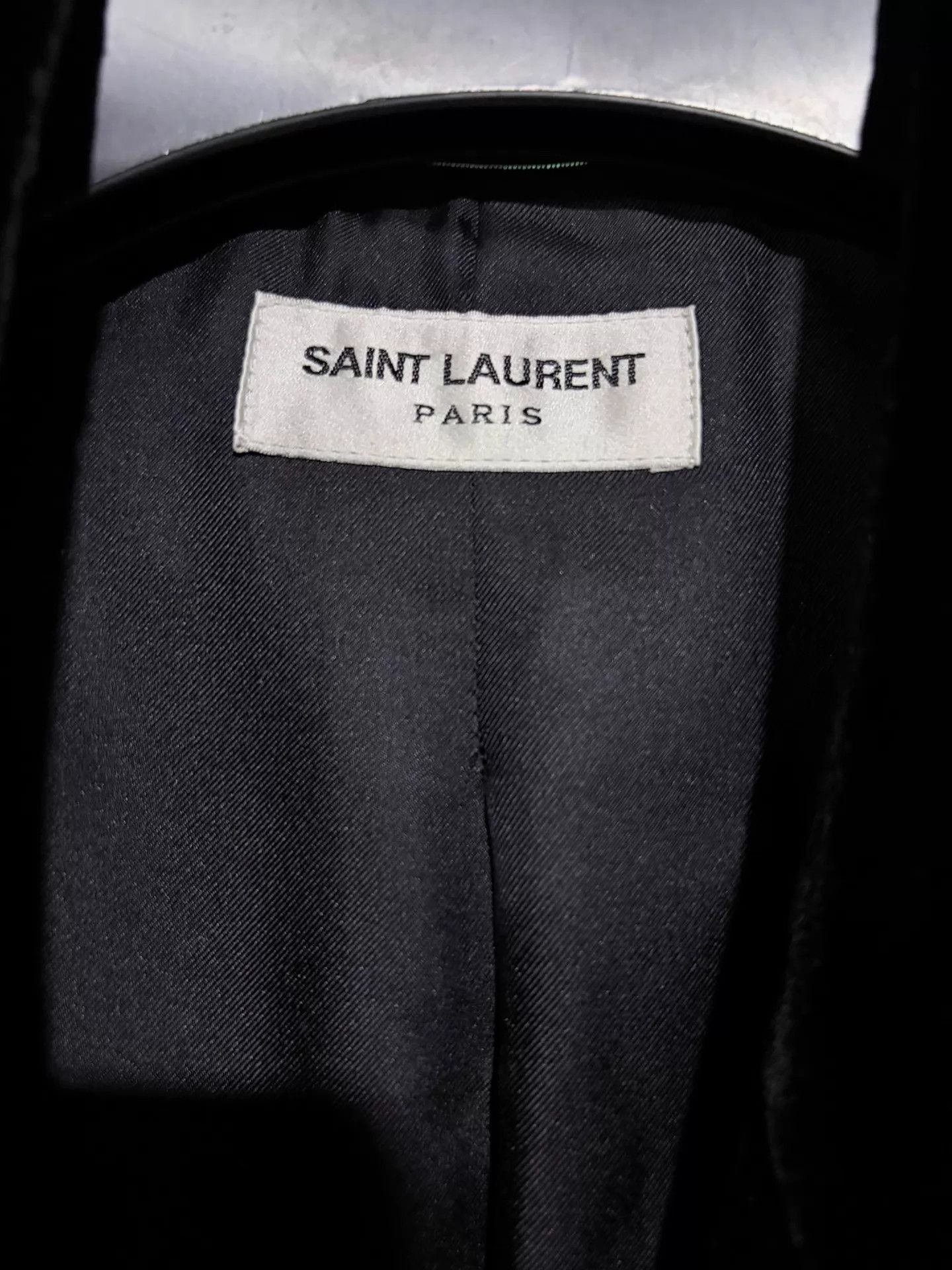 Saint Laurent Paris Velvet Double Breasted Blazer Size US M / EU 48-50 / 2 - 5 Thumbnail